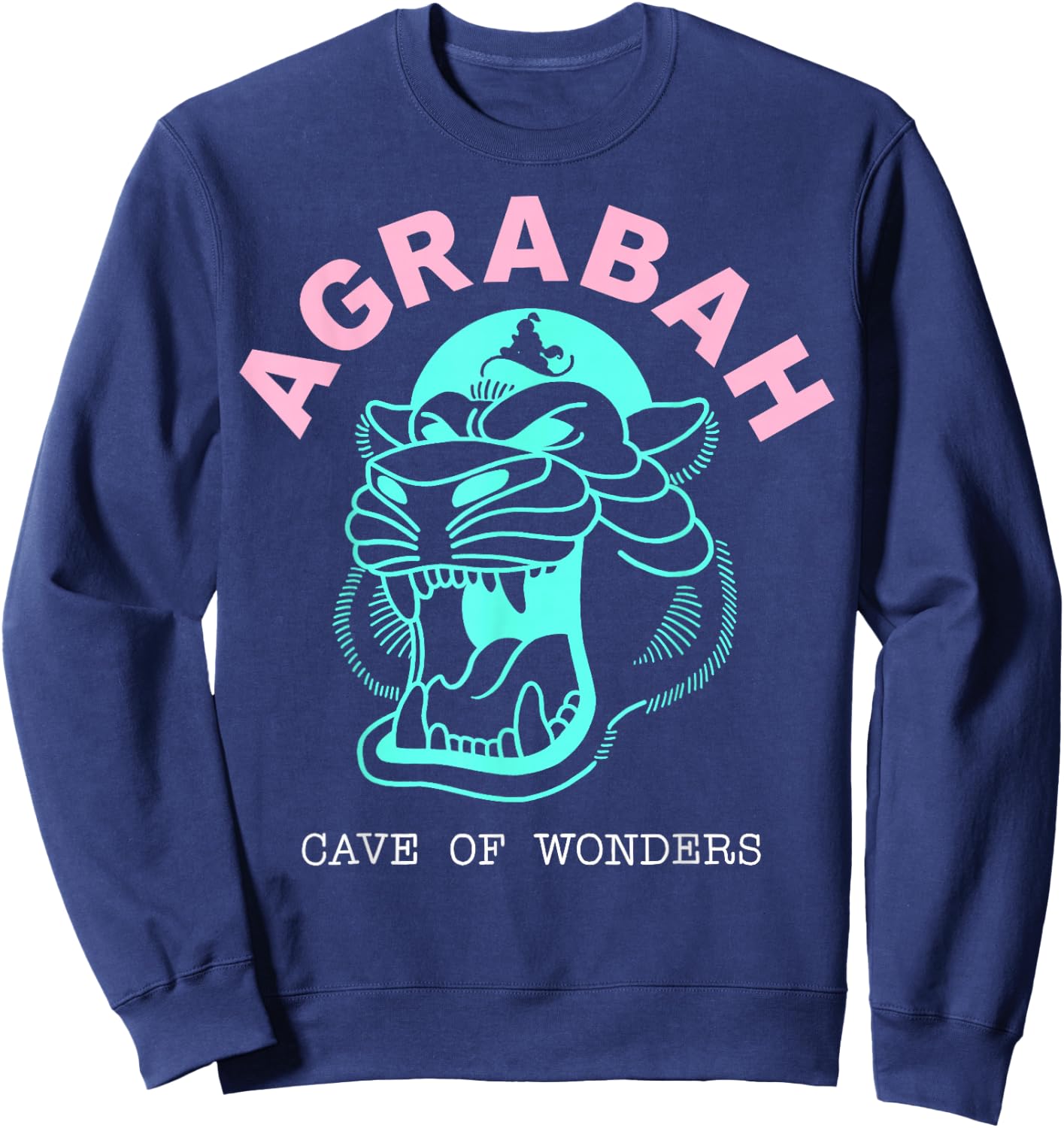 Disney Aladdin Agrabah Tiger Cave Of Wonders Sweatshirt - Sweatshirt | Navy