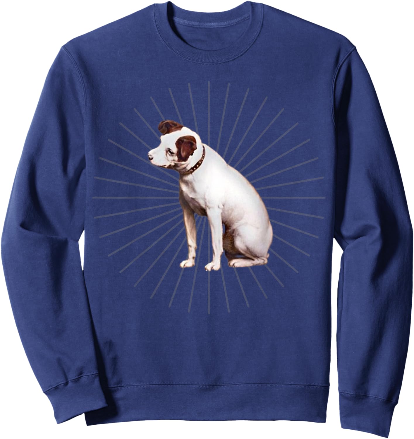 His Master's Voice RCA Victor Nipper Dog Women Kids Sweatshirt - Sweatshirt | Navy