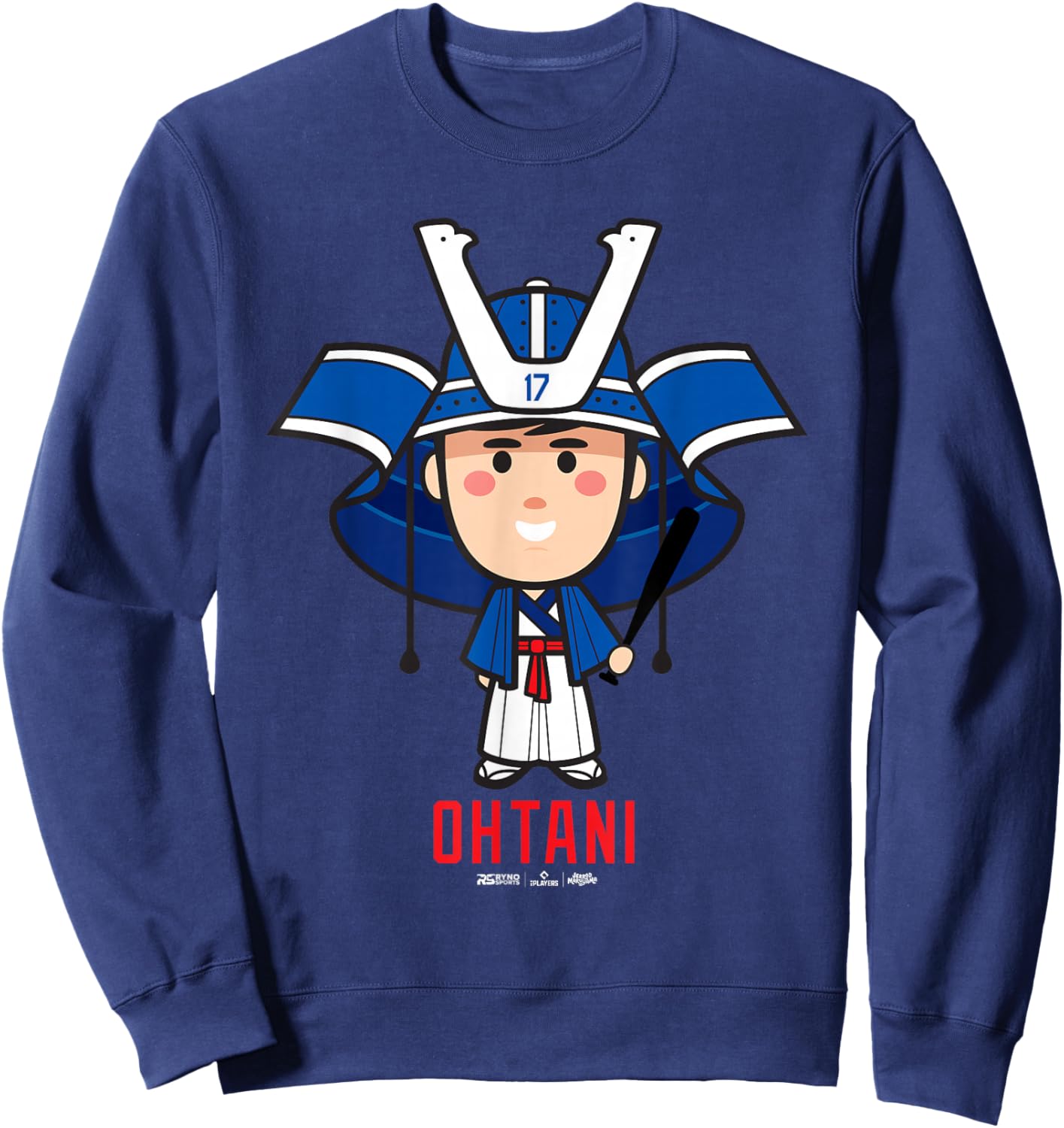 Shohei Ohtani Los Angeles Baseball Samurai (English) MLBPA Sweatshirt - Sweatshirt | Navy