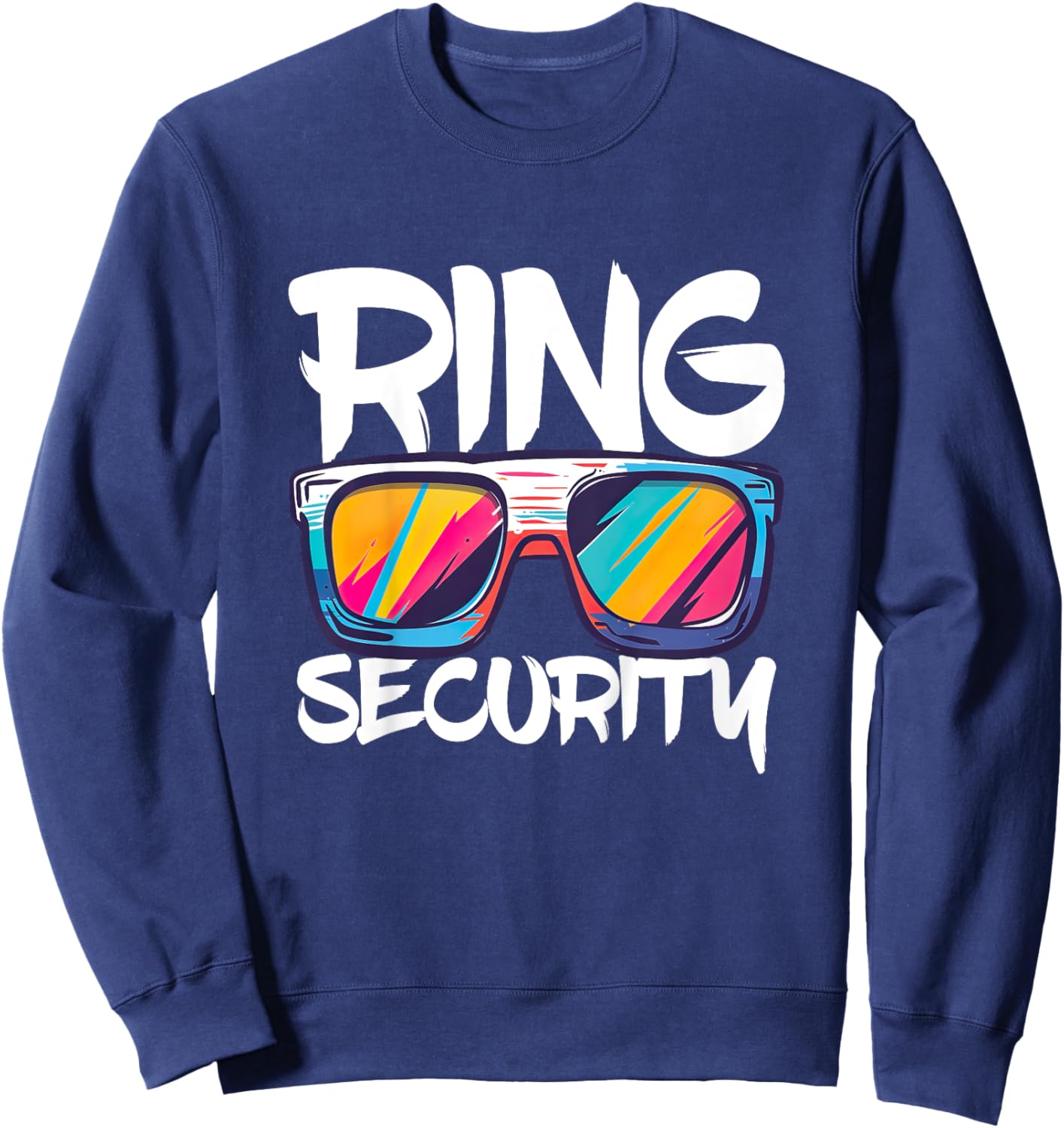 Kids Ring Security Shirt Kids Little Boys Ring Bearer Sweatshirt - Sweatshirt | Navy