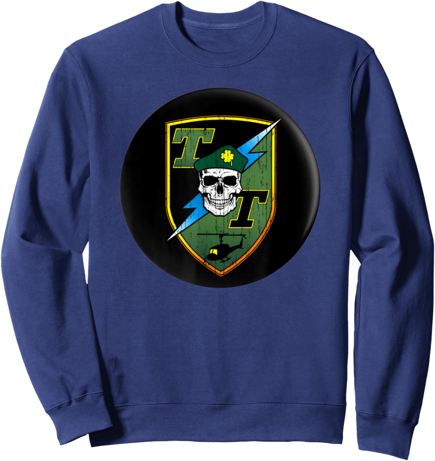 Tropic Thunder Movie, Tropic Badge, Funny Movie Sweatshirt - Sweatshirt | Navy