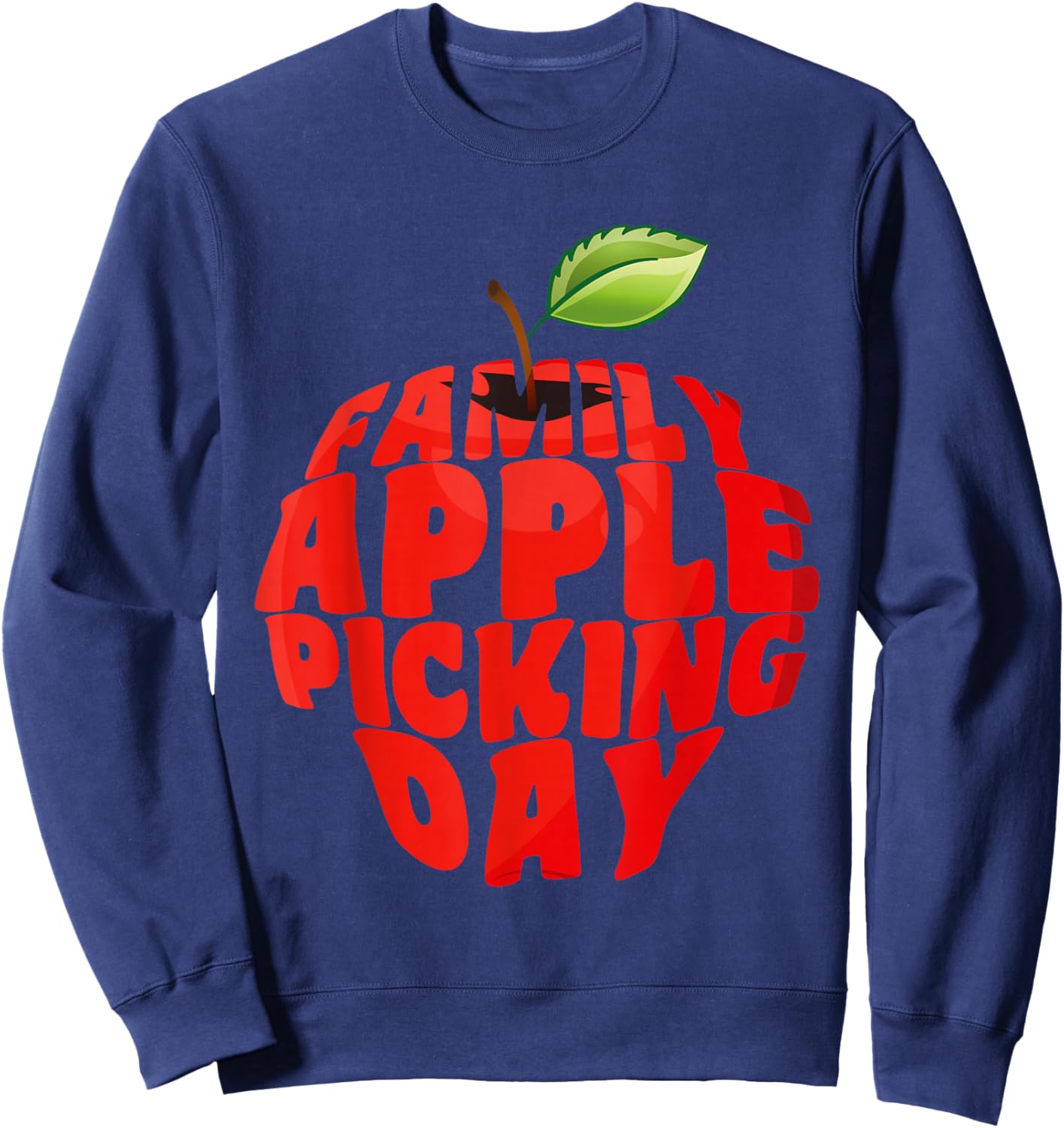Family Apple Picking Day Sweatshirt - Sweatshirt | Navy