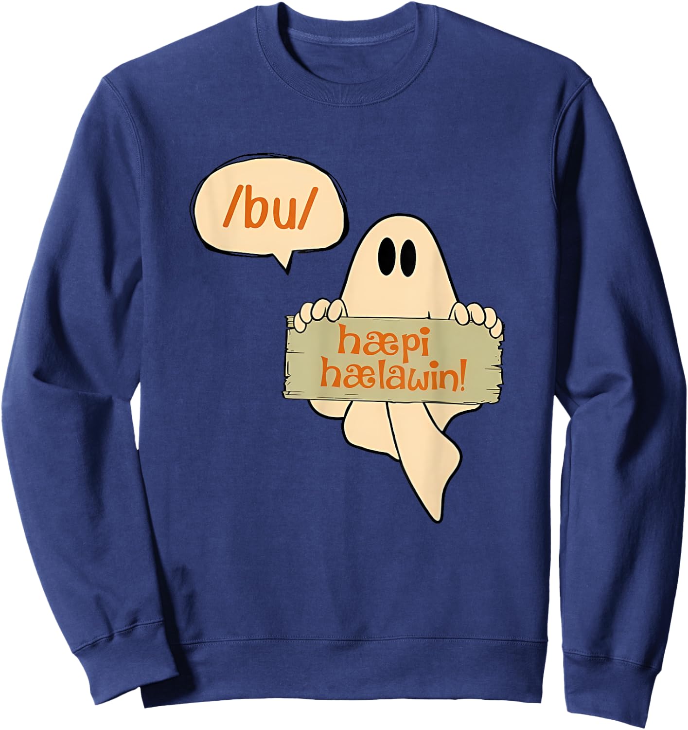 Speech Therapist Halloween shirt SLP Halloween Phonetics Sweatshirt - Sweatshirt | Navy