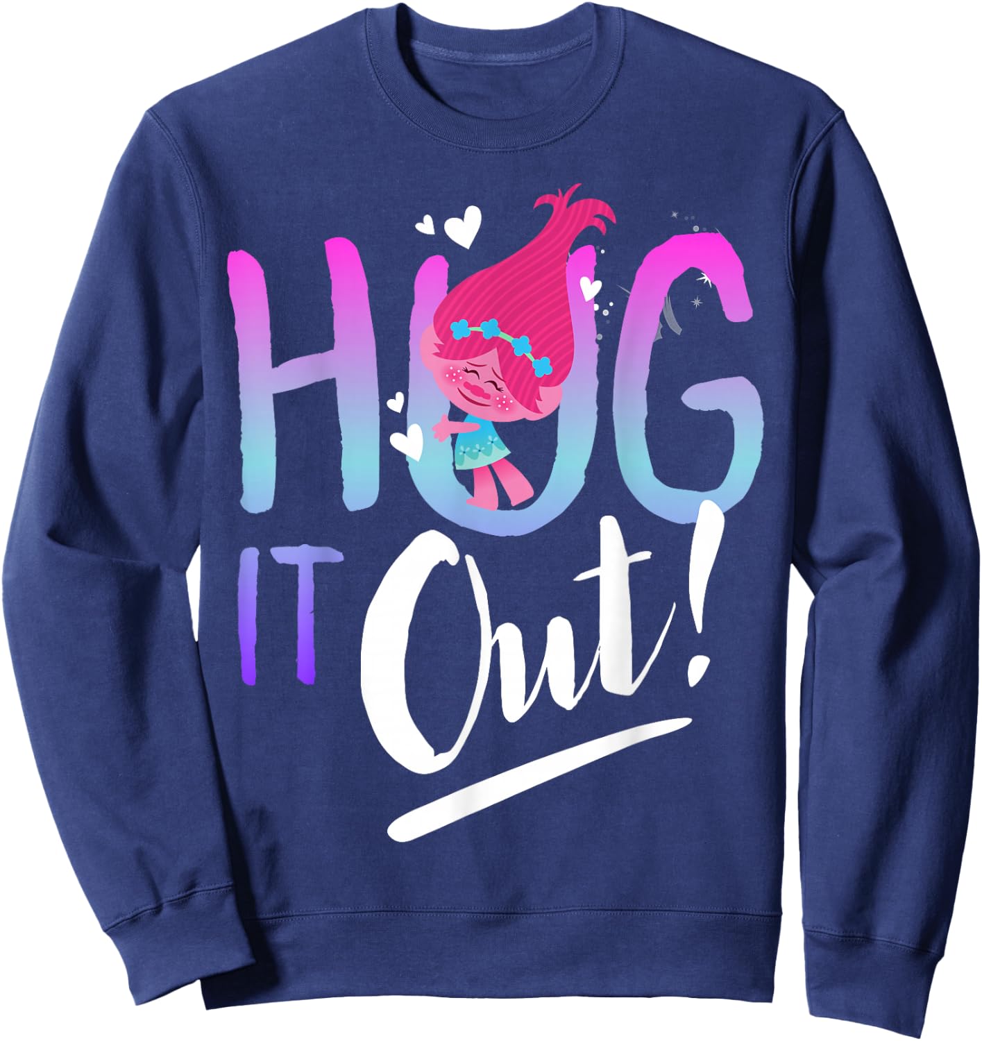 DreamWorks Trolls Hug It Out Sweatshirt - Sweatshirt | Navy