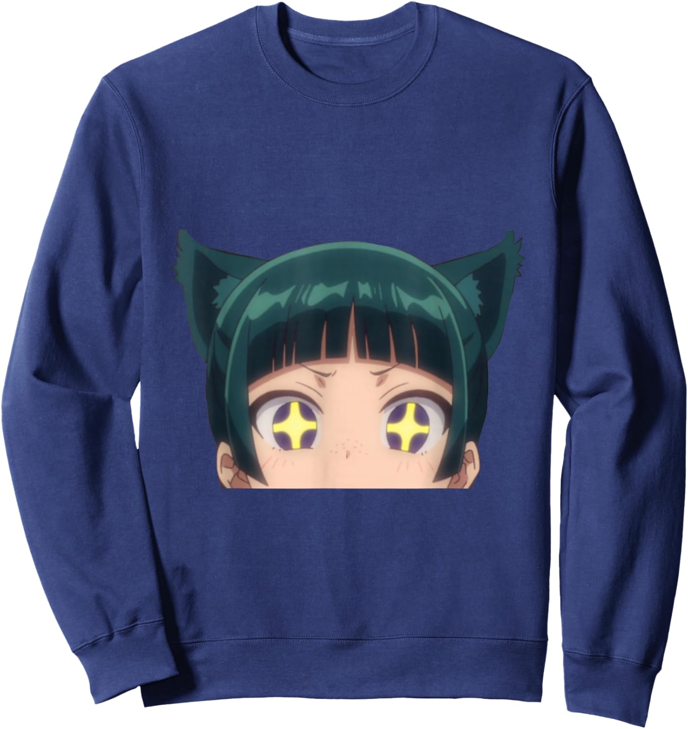 Apothecary Diaries Maomao Adorable Cat Girl Neko Anime Waifu Sweatshirt - Sweatshirt | Navy
