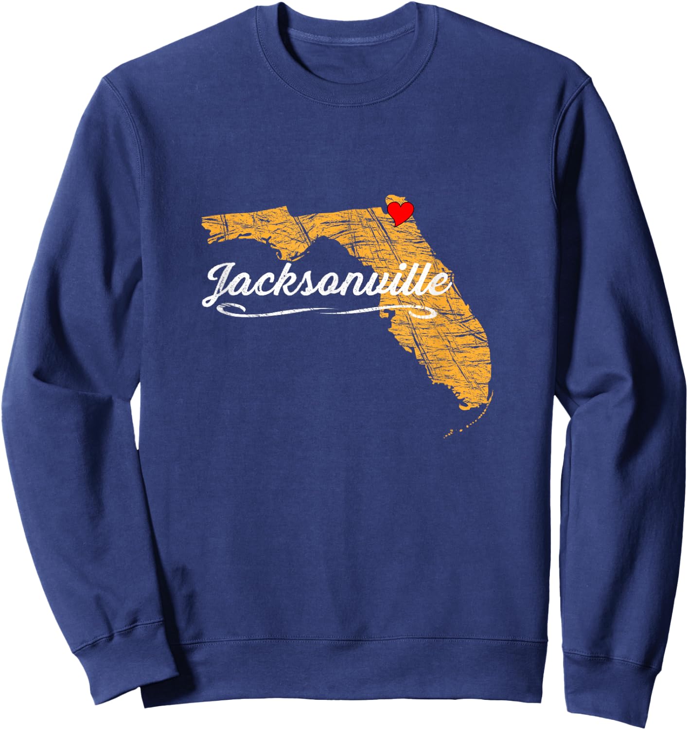 City of JACKSONVILLE - FLORIDA | Vacation Souvenir - Graphic Sweatshirt - Sweatshirt | Navy