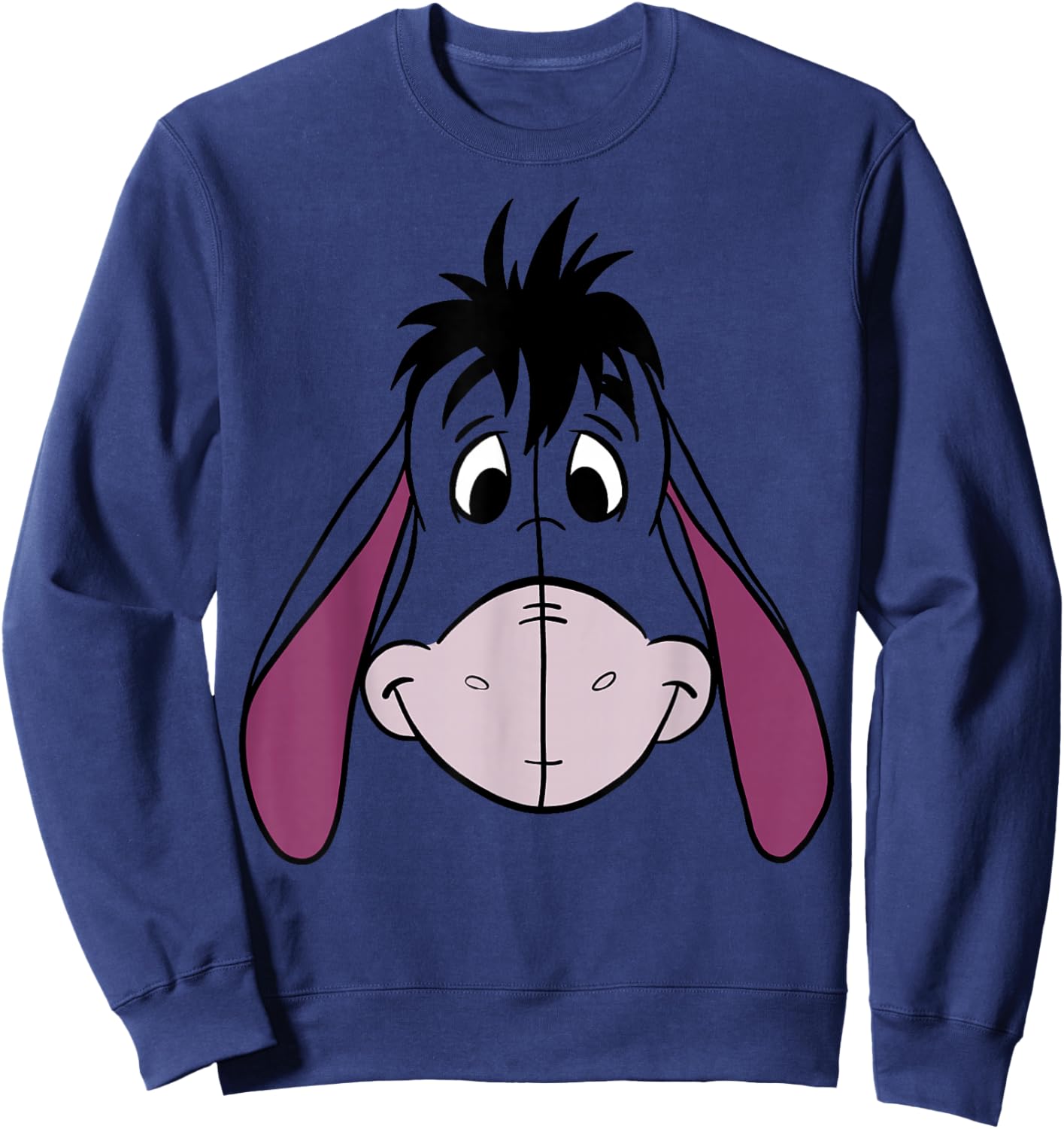 Disney Winnie The Pooh Eeyore Large Face Sweatshirt - Sweatshirt | Navy