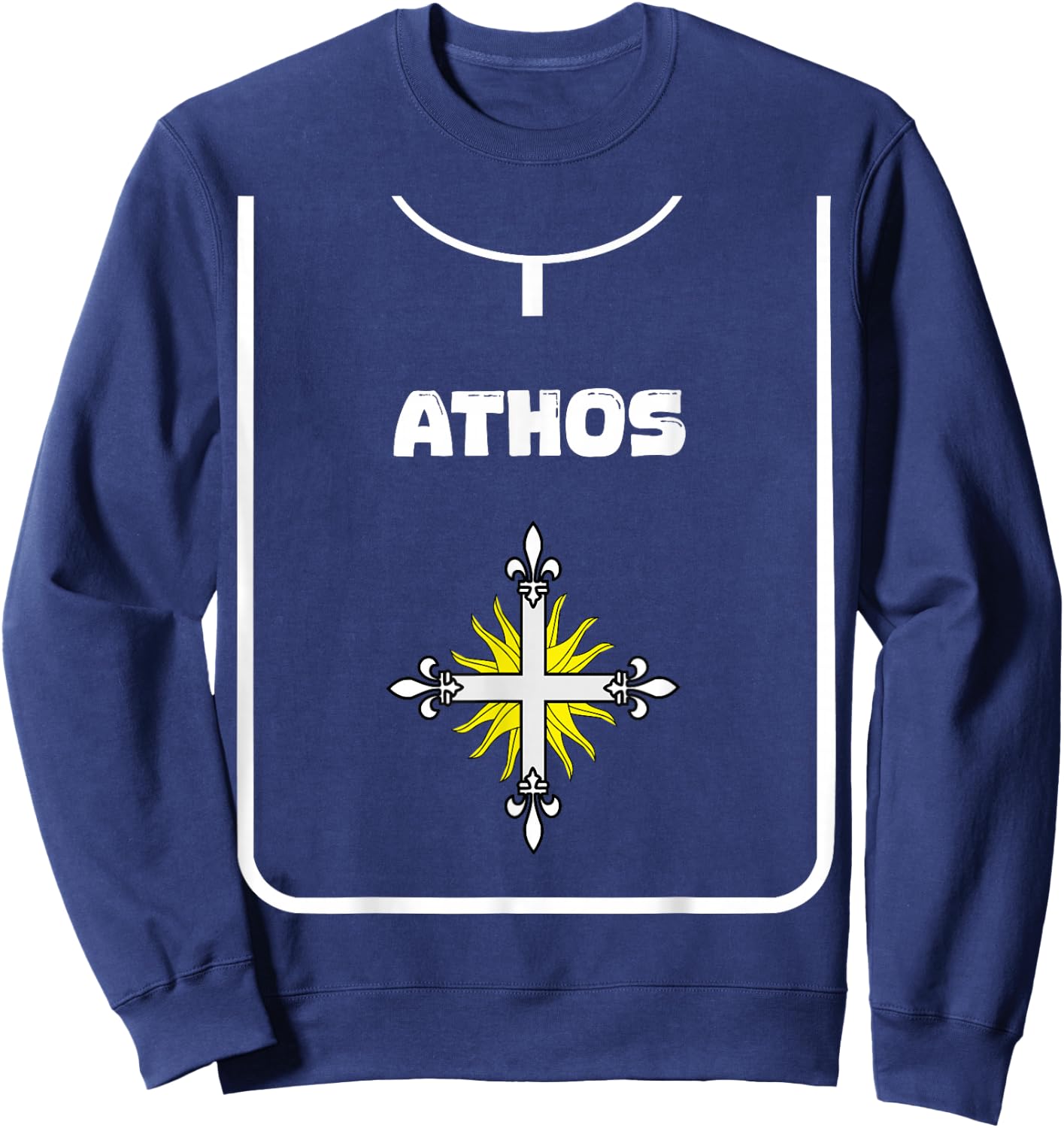 Novel The Three Musketeers DIY Halloween Carnival Costume Sweatshirt - Sweatshirt | Navy