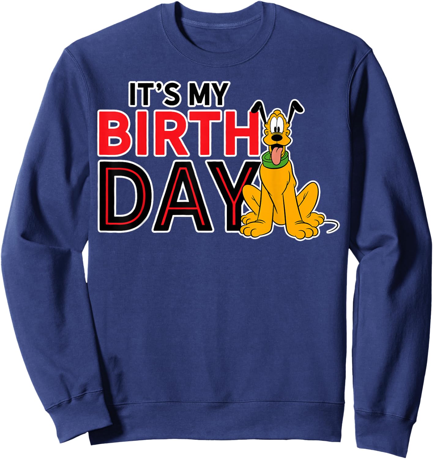 Pluto - It's My Birthday Sweatshirt - Sweatshirt | Navy