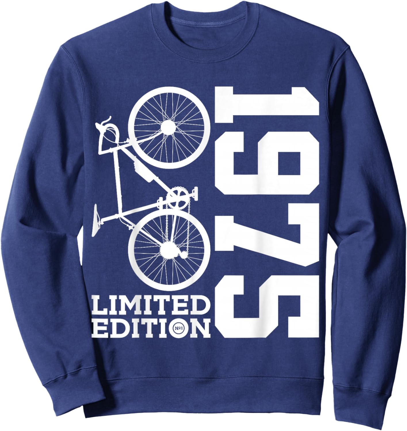 Cyclist 1975 Bike 51st Birthday Racing Bike Sweatshirt - Sweatshirt | Navy