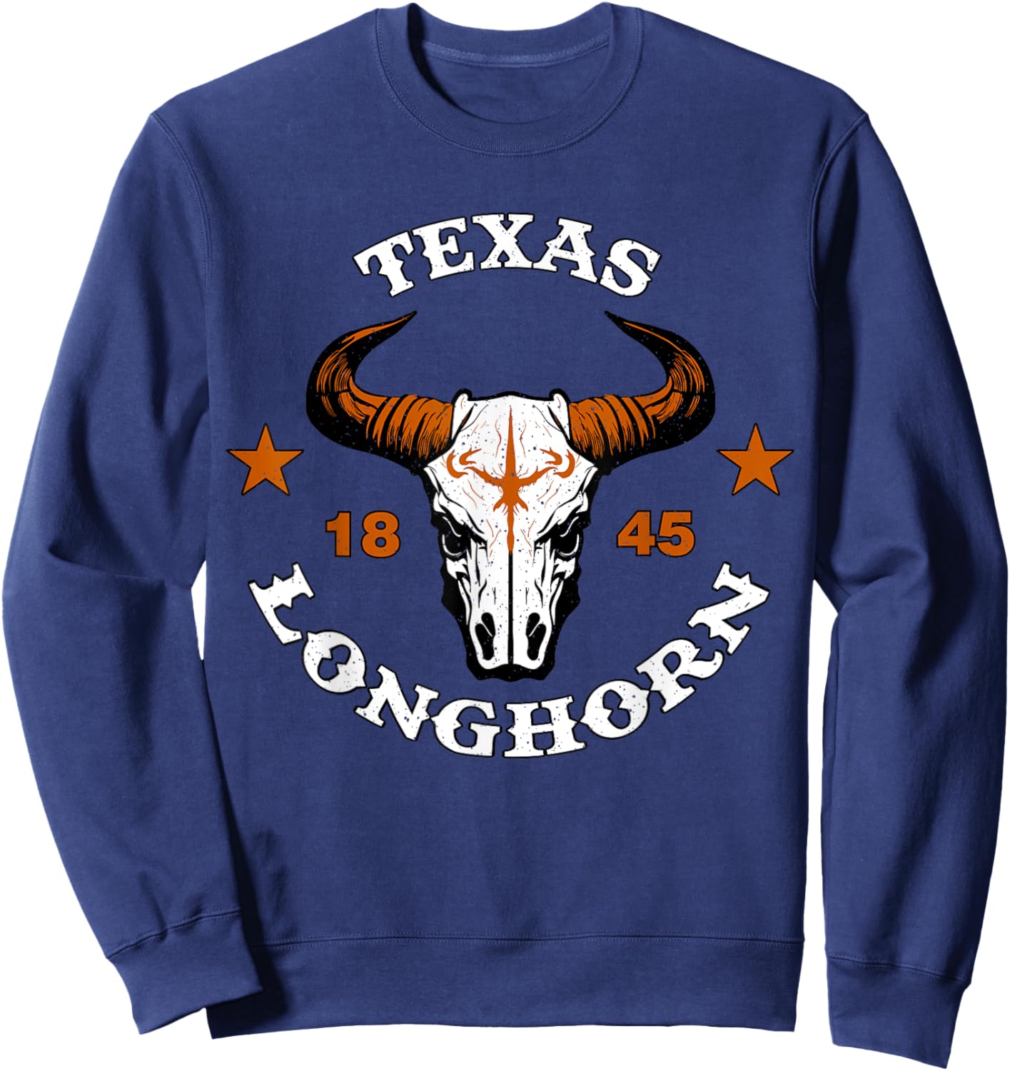 Texas 1845 Vintage Longhorn Sweatshirt - Sweatshirt | Navy