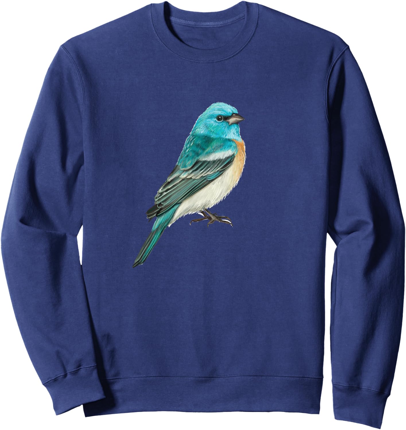 Lazuli Bunting Bird graphic Sweatshirt - Sweatshirt | Navy