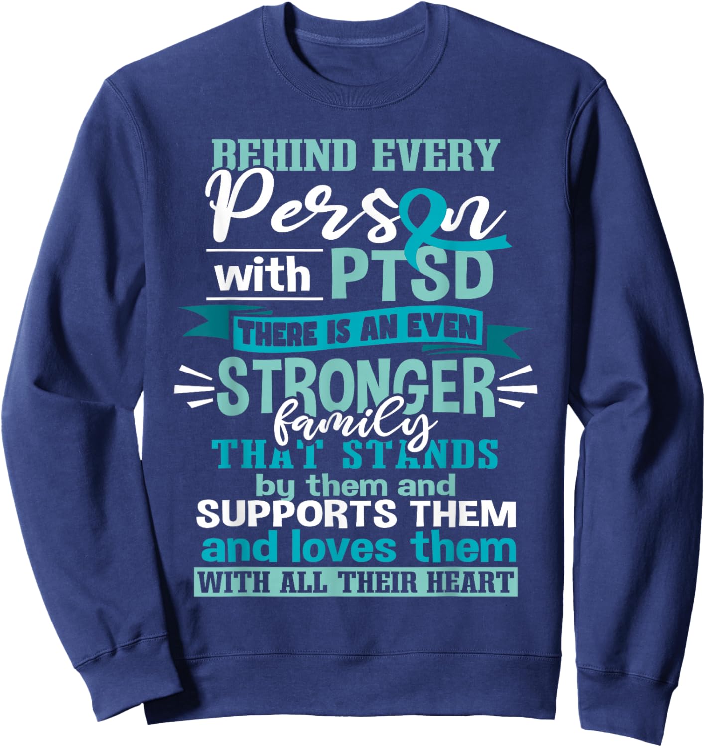 PTSD Support Sweatshirt - Sweatshirt | Navy