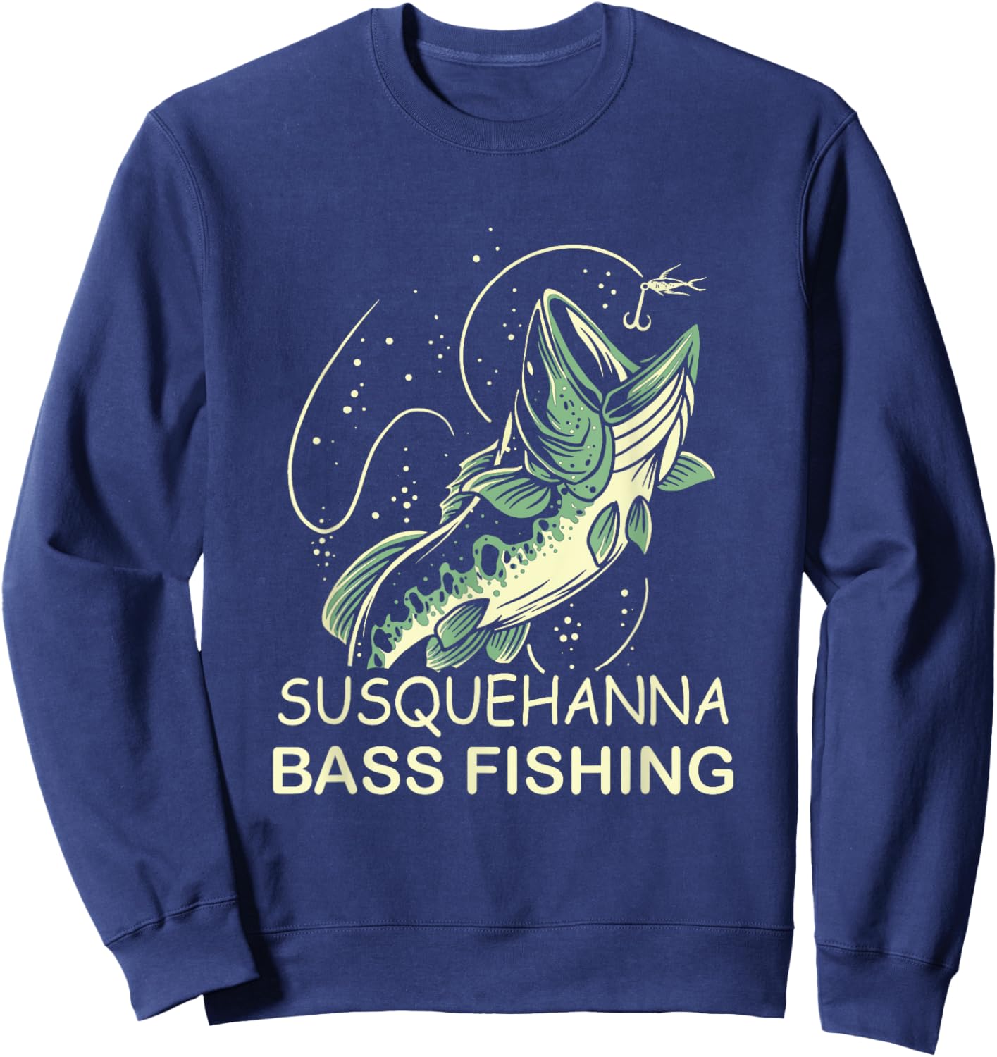Susquehanna Bass Fishing Sweatshirt - Sweatshirt | Navy