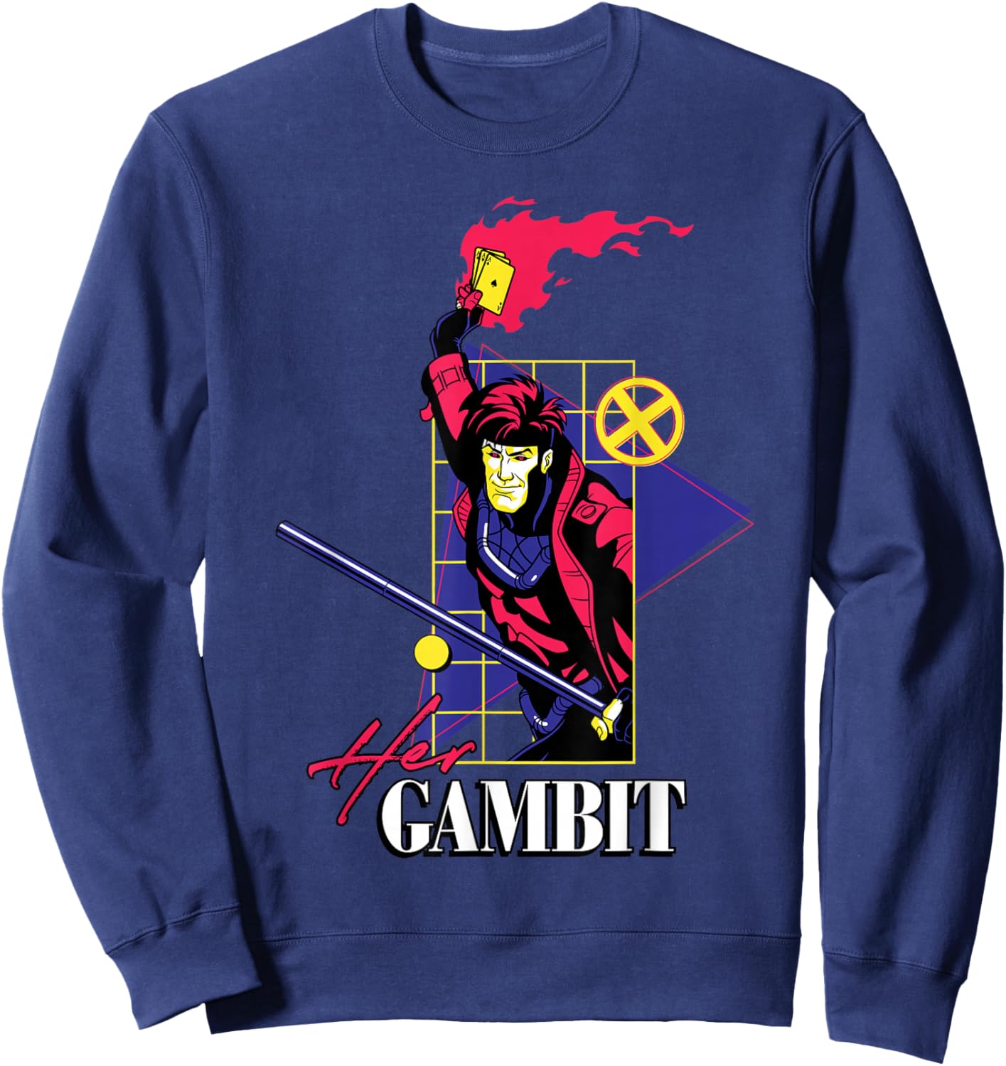 Marvel Super Heroes X-Men Couples Matching Her Gambit Sweatshirt - Sweatshirt | Navy