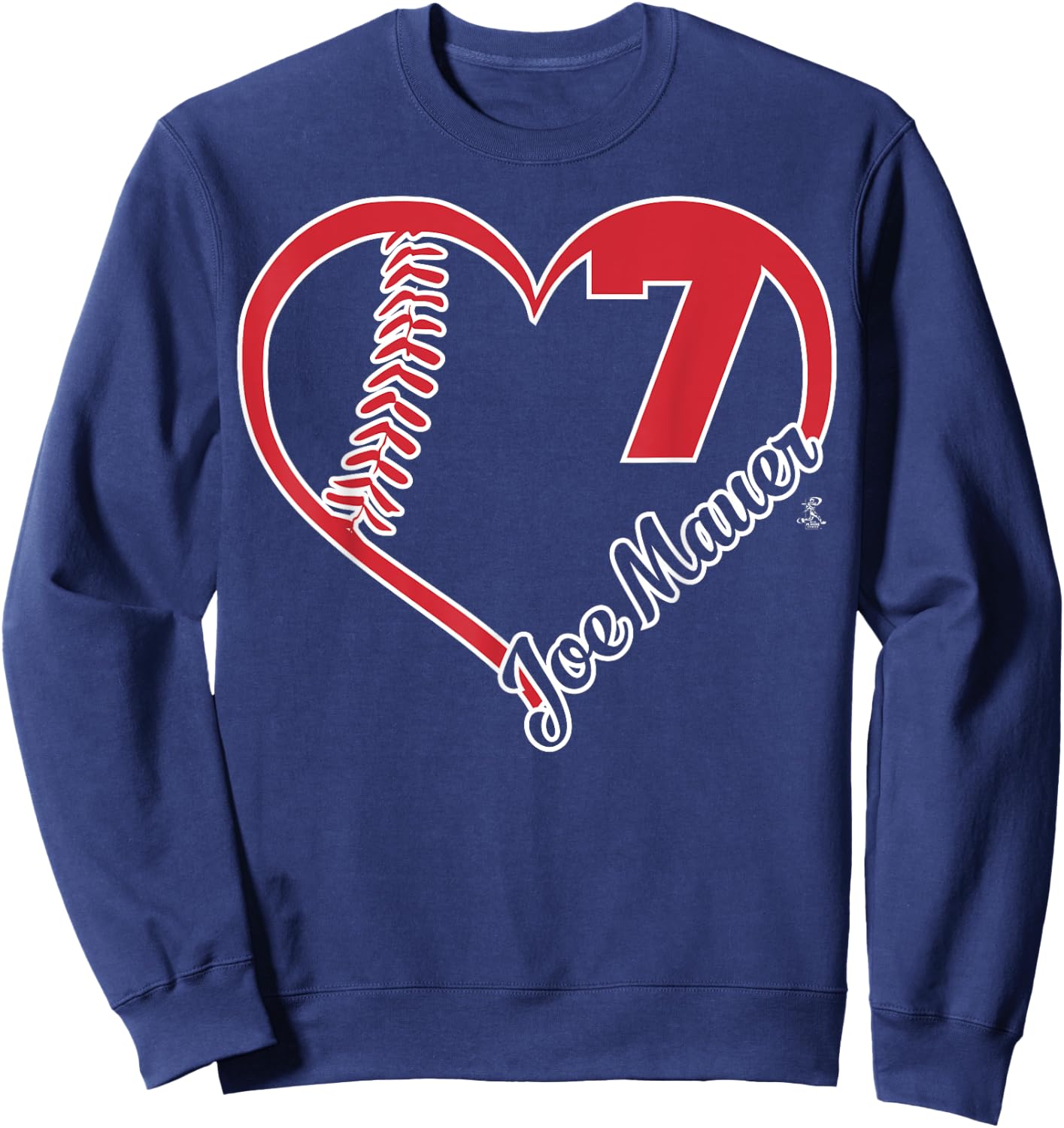 Joe Mauer Heart Team - Apparel Sweatshirt - Sweatshirt | Navy