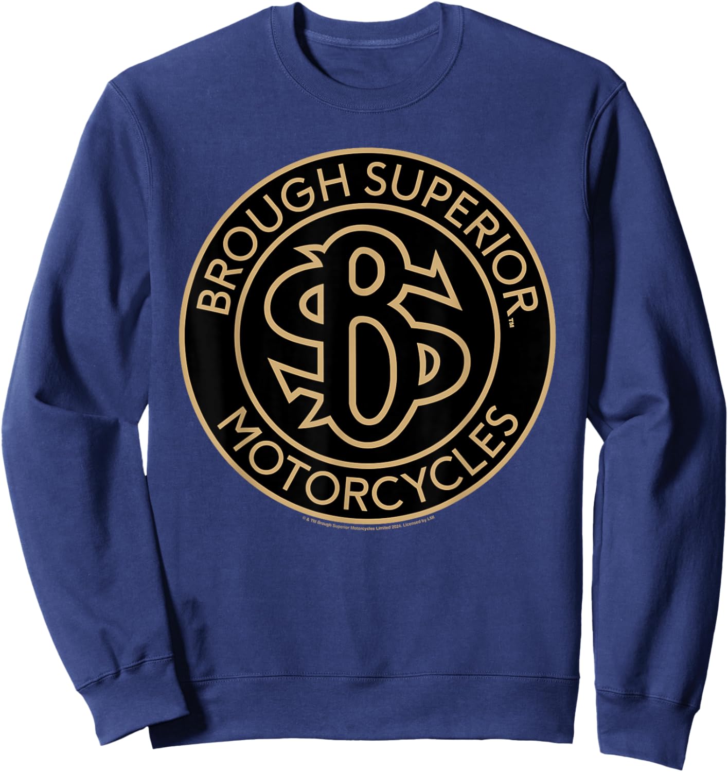 Brough Superior Motorcycles Circular Logo Sweatshirt - Sweatshirt | Navy