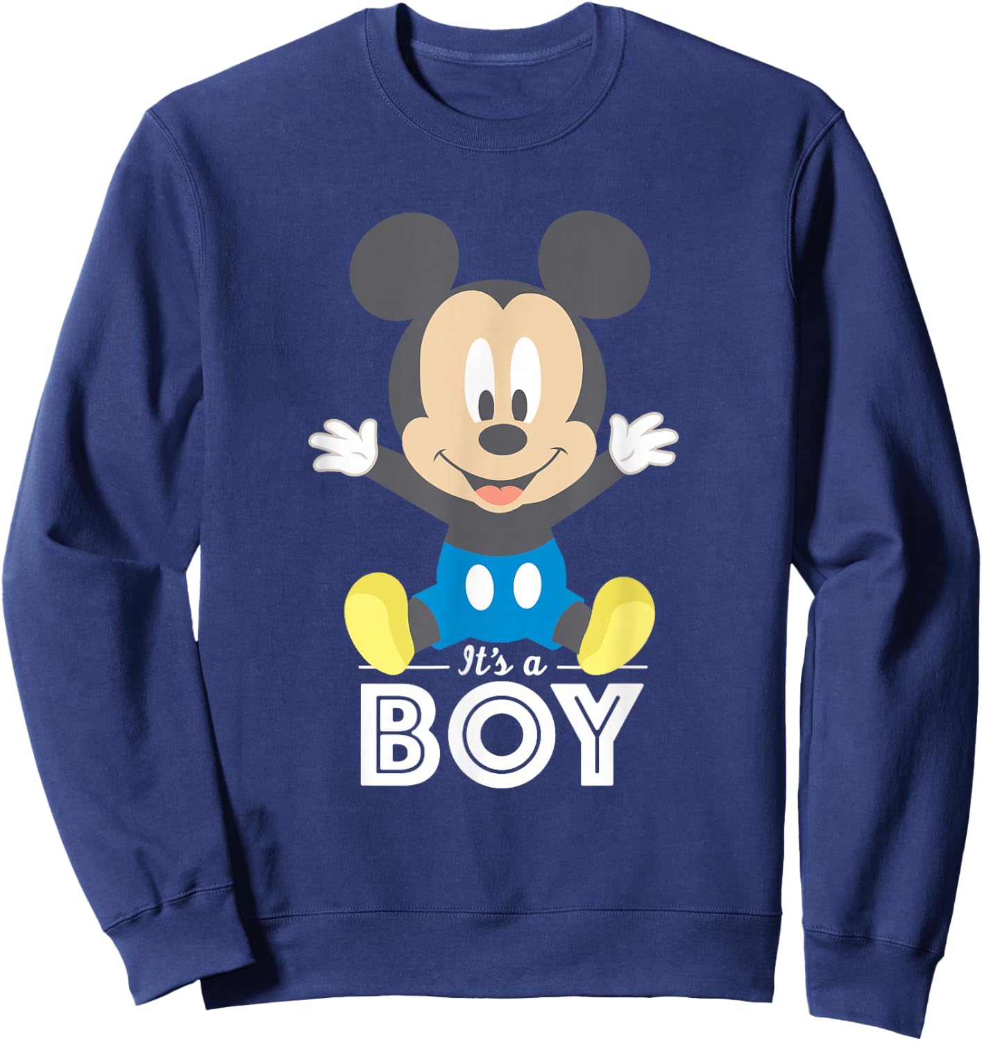 Disney Mickey Mouse It's A Boy Baby Shower Sweatshirt - Sweatshirt | Navy