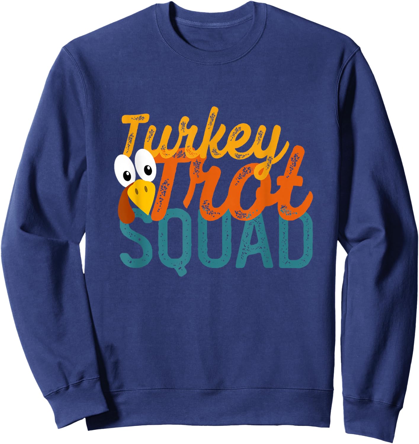 Vintage Turkey Trot Squad Sweatshirt - Sweatshirt | Navy