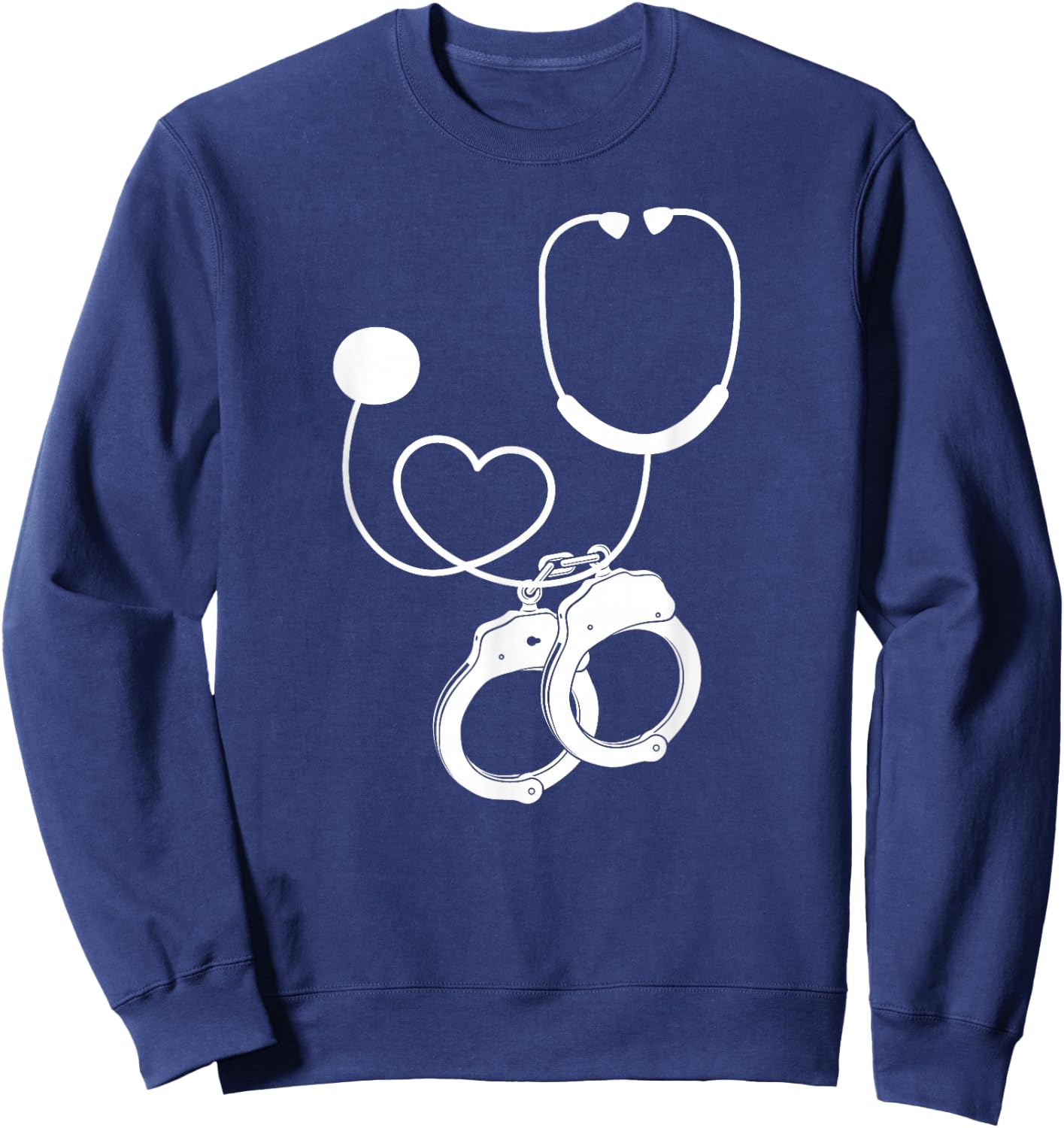 LPN Correctional Nurse Nursing Stethoscope Officer Women Men Sweatshirt - Sweatshirt | Navy