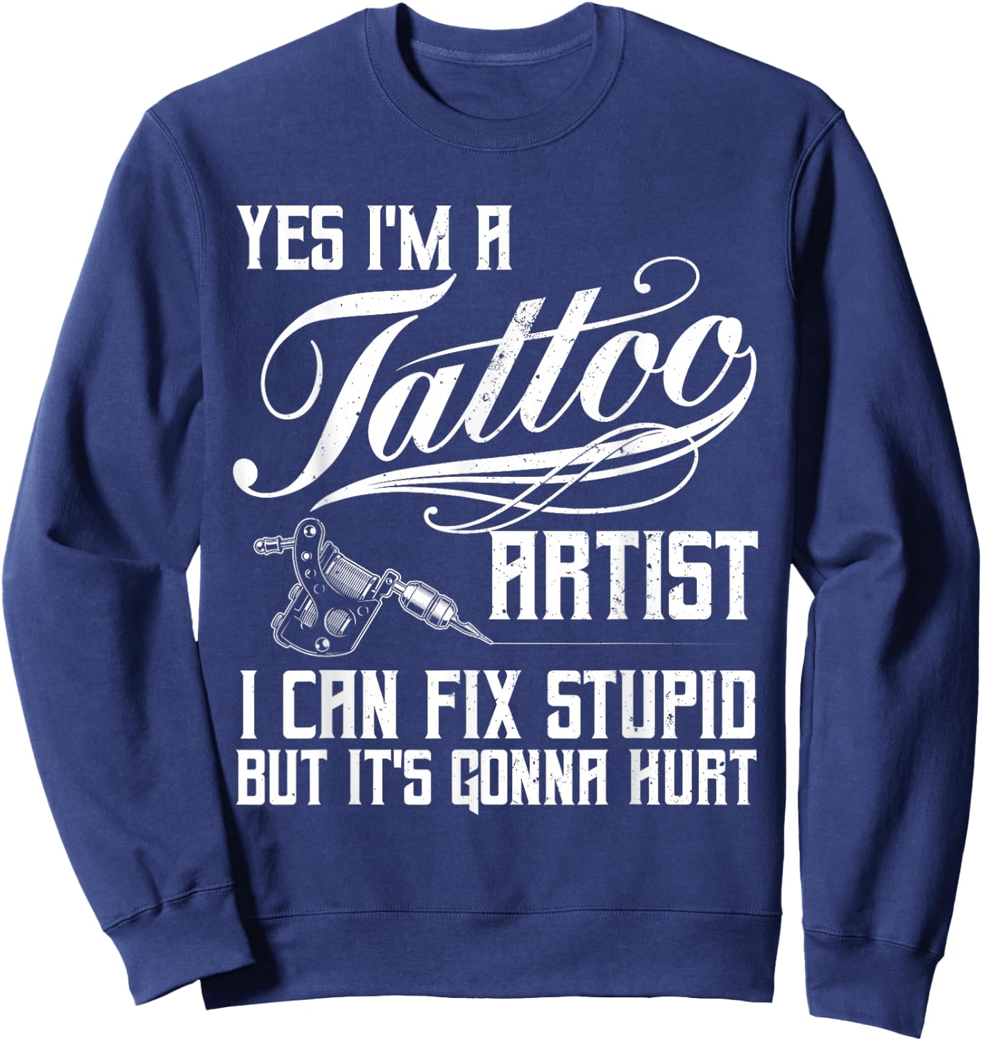 Funny Tattoo Artist Art Women Tattooer Tattoo Artist Sweatshirt - Sweatshirt | Navy