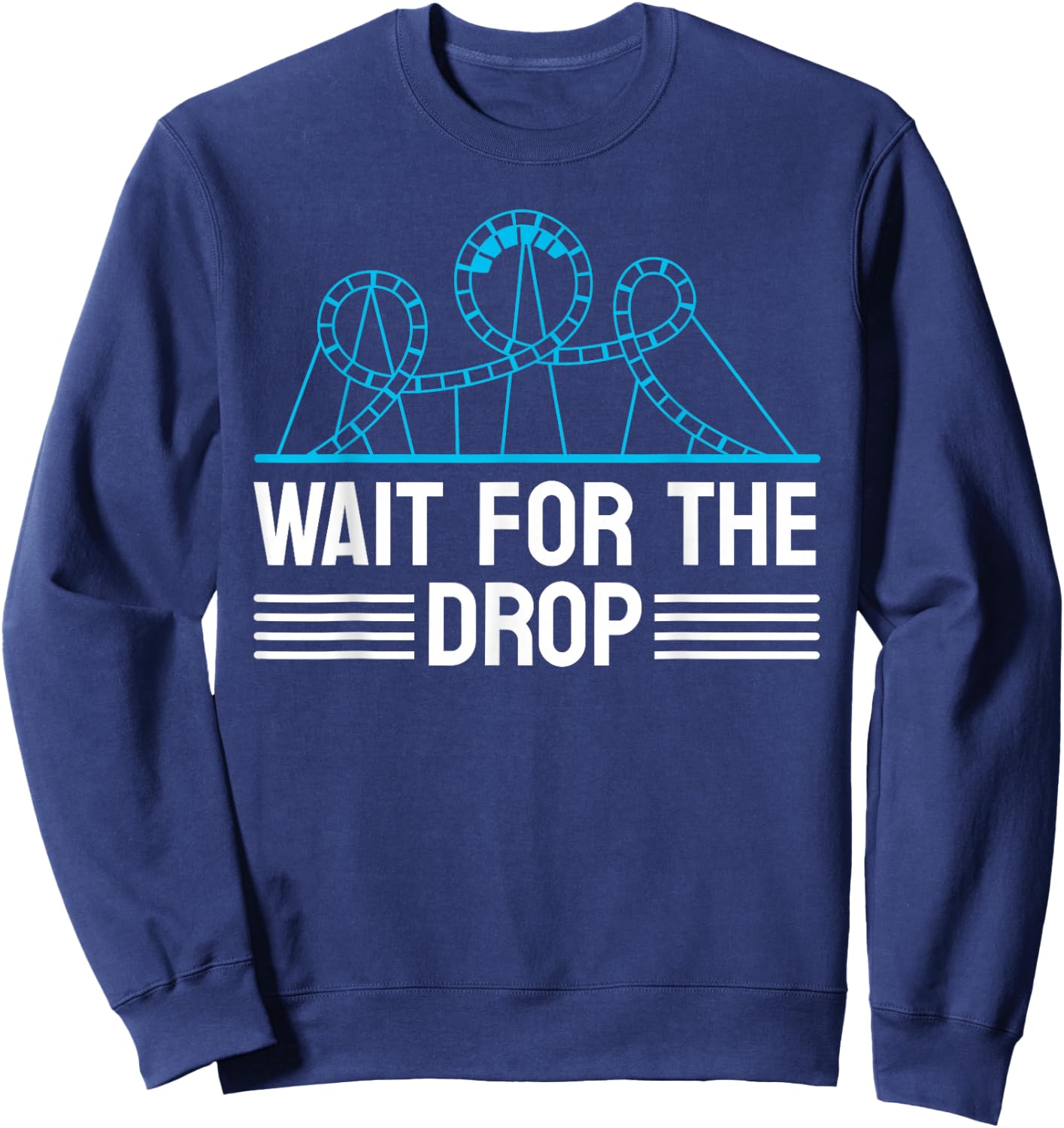 Cool Roller Coaster Women Amusement Park Carnival Sweatshirt - Sweatshirt | Navy