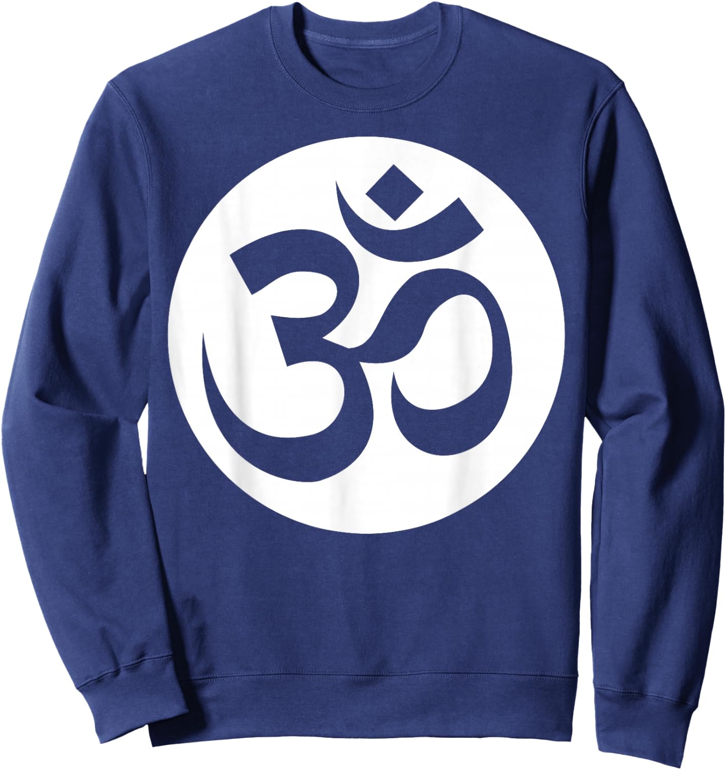 Om Ohm Aum Symbol Spiritual Yoga Sweatshirt - Sweatshirt | Navy