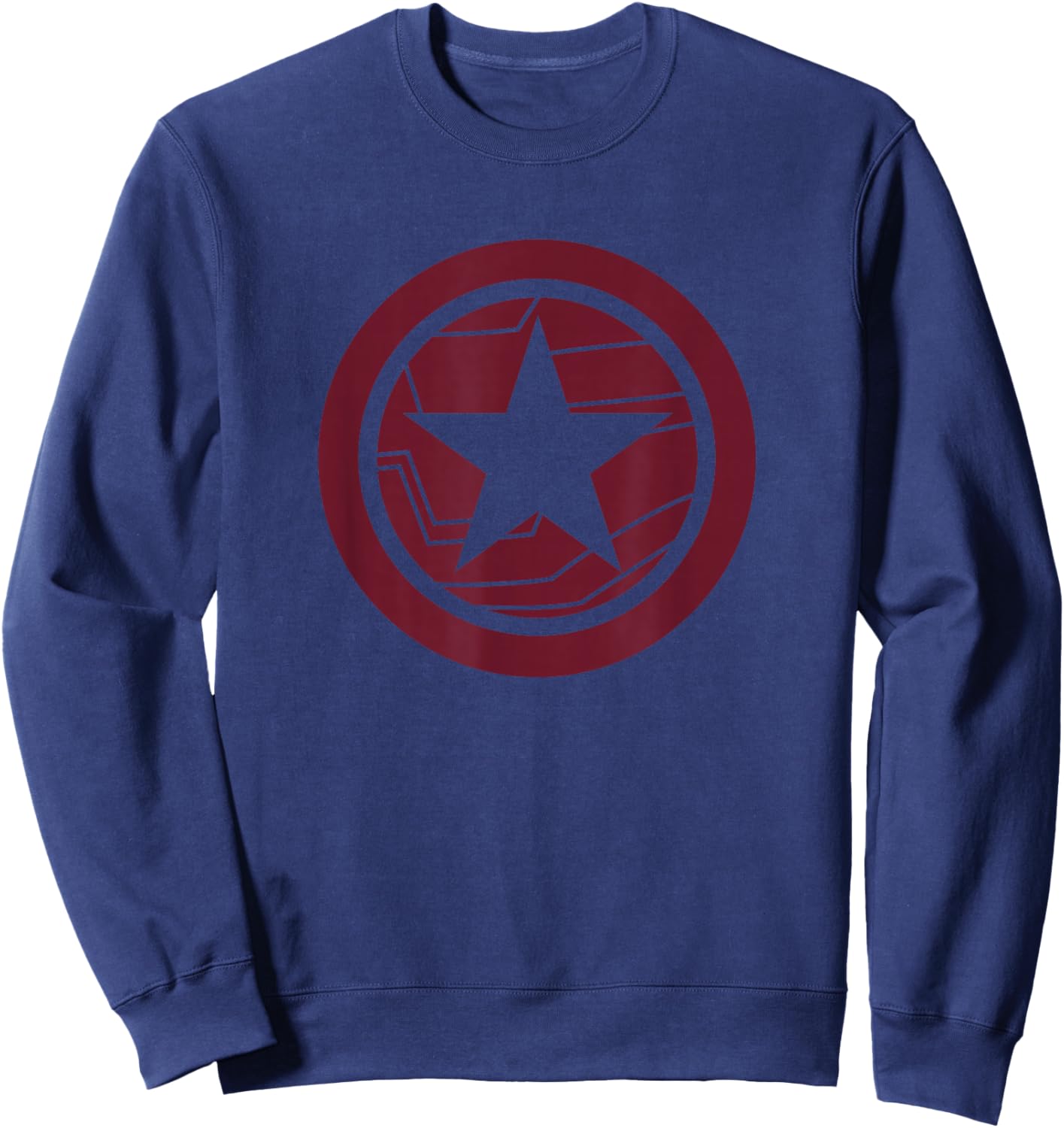 Marvel The Falcon and The Winter Soldier Bucky Red Logo Sweatshirt - Sweatshirt | Navy