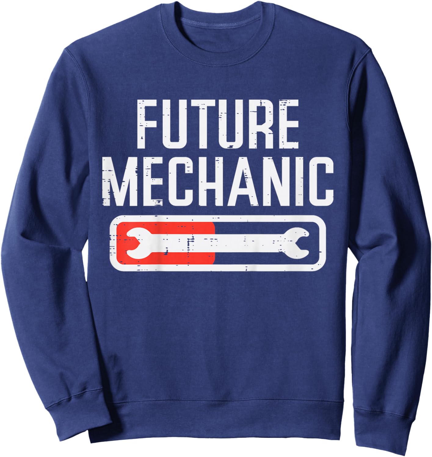 Kids Future Mechanic Car Auto Mechanic Garage Toddler Boys Kids Sweatshirt - Sweatshirt | Navy