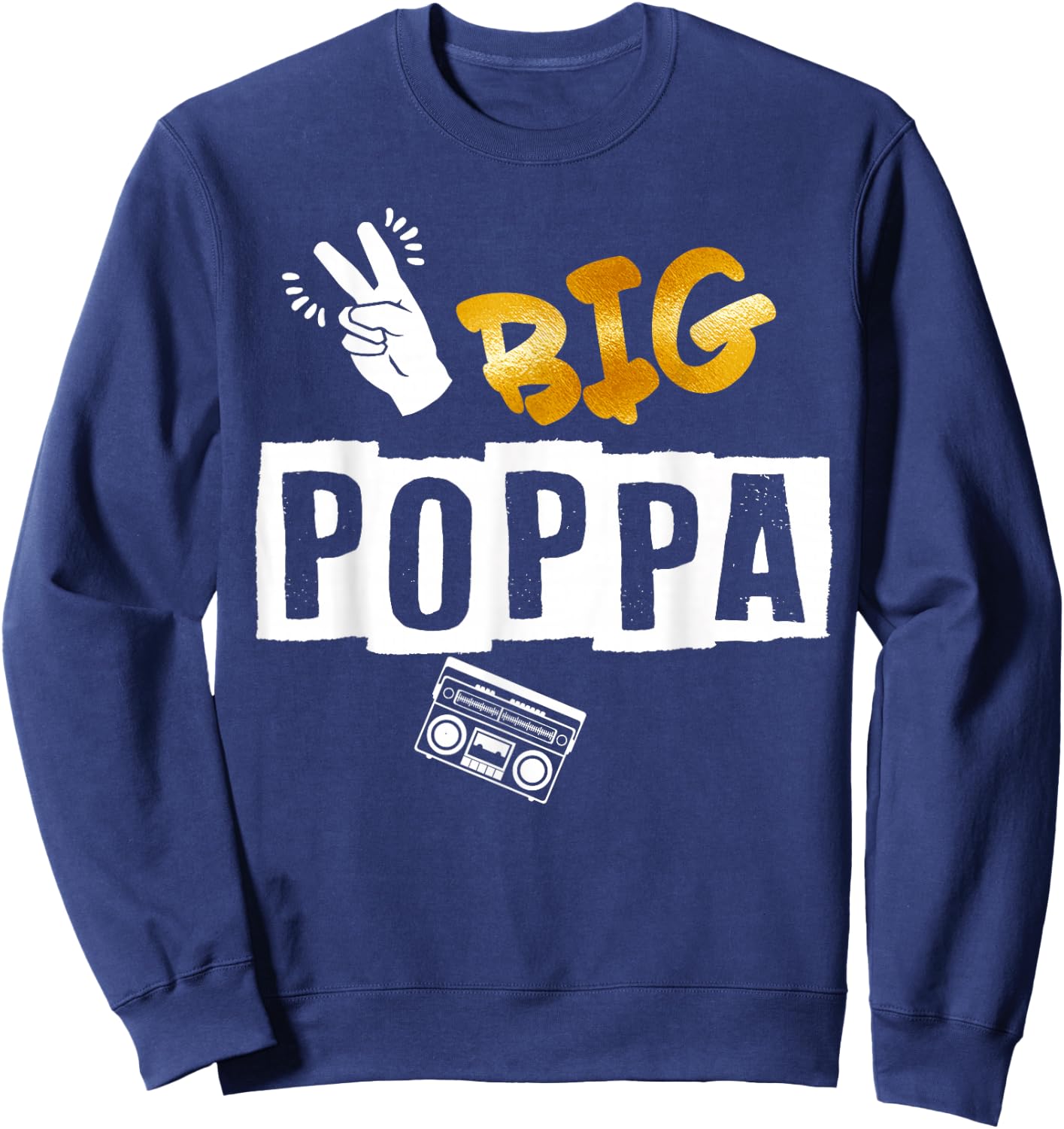 2nd Birthday Hip Hop Theme Two Legit To Quit Outfit Sweatshirt - Sweatshirt | Navy