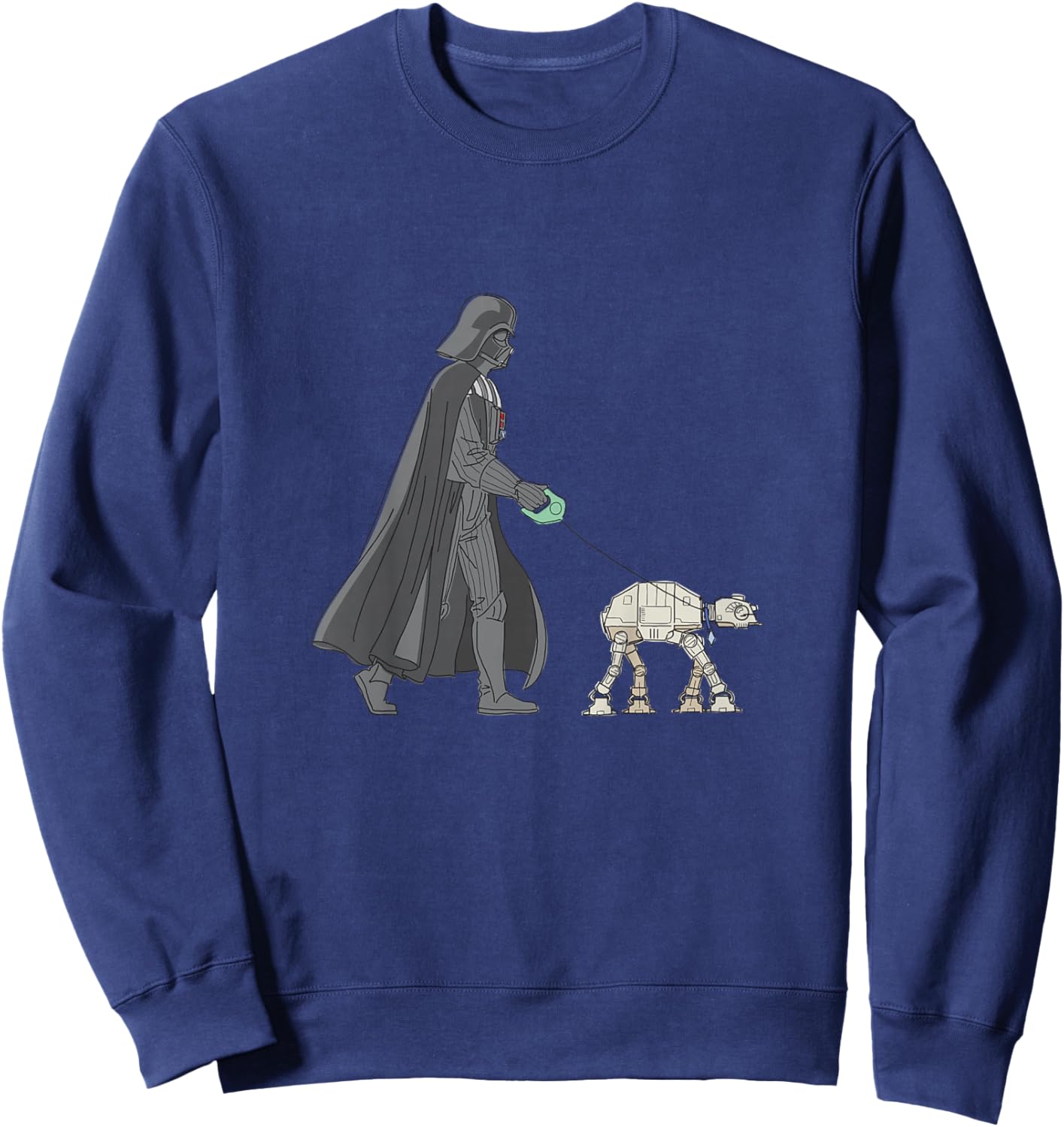 Kids Star Wars Classic Vintage Darth Vader AT-AT Dog Walker Sweatshirt - Sweatshirt | Navy