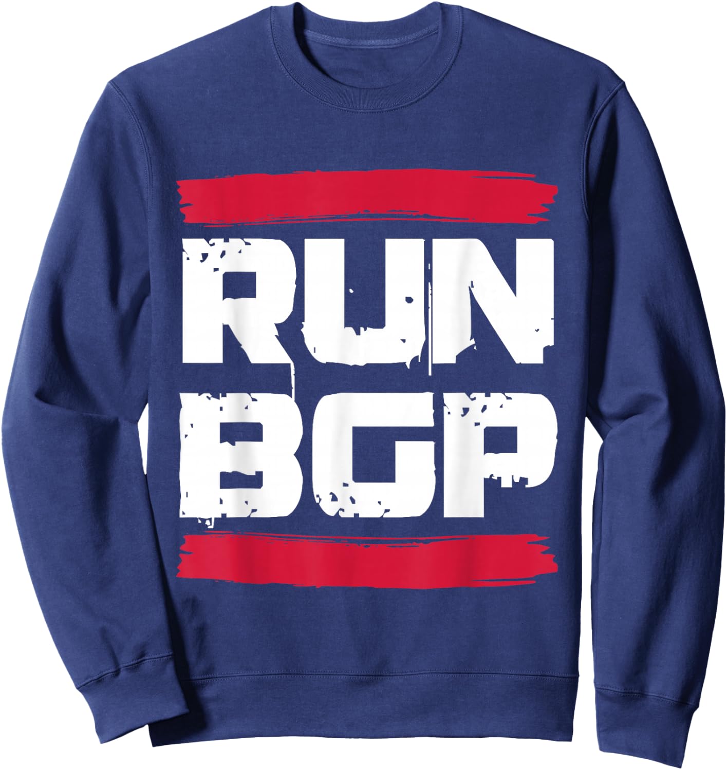 Run BGP Border Gateway Protocol Programmer Coder Gift Sweatshirt - Sweatshirt | Navy