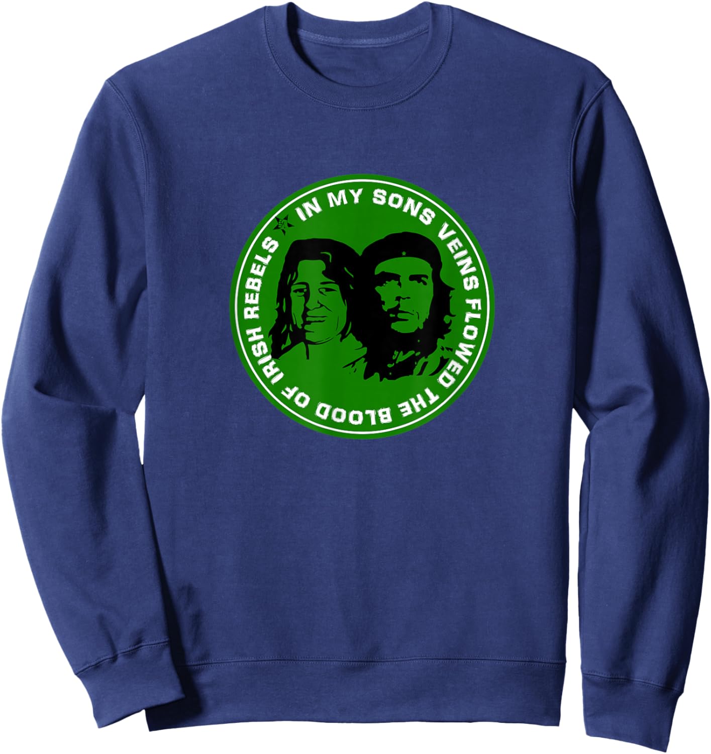 Bobby Sands and Che Guevara Irish Republican Sweatshirt - Sweatshirt | Navy