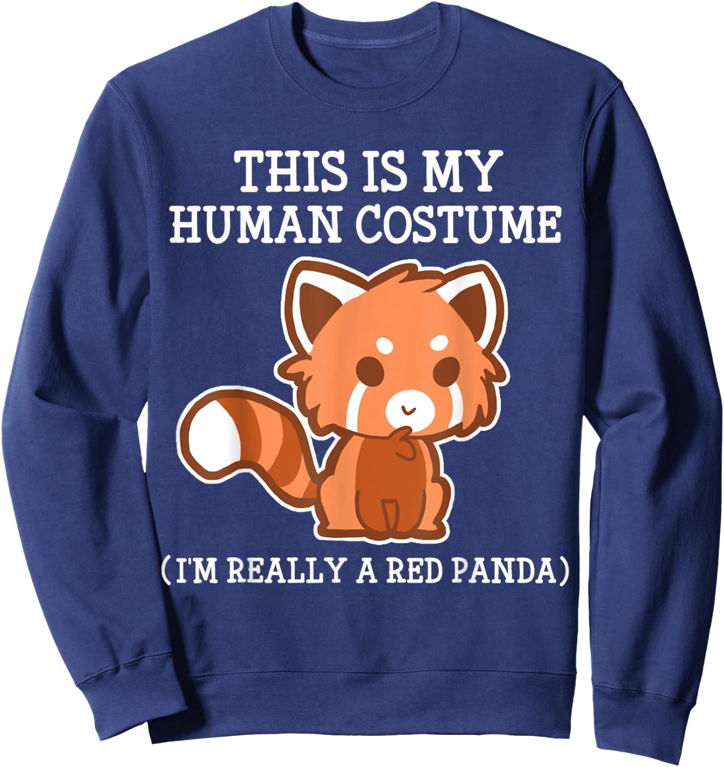 Red Panda Halloween Costume boy boys men Kids Youth Sweatshirt - Sweatshirt | Navy