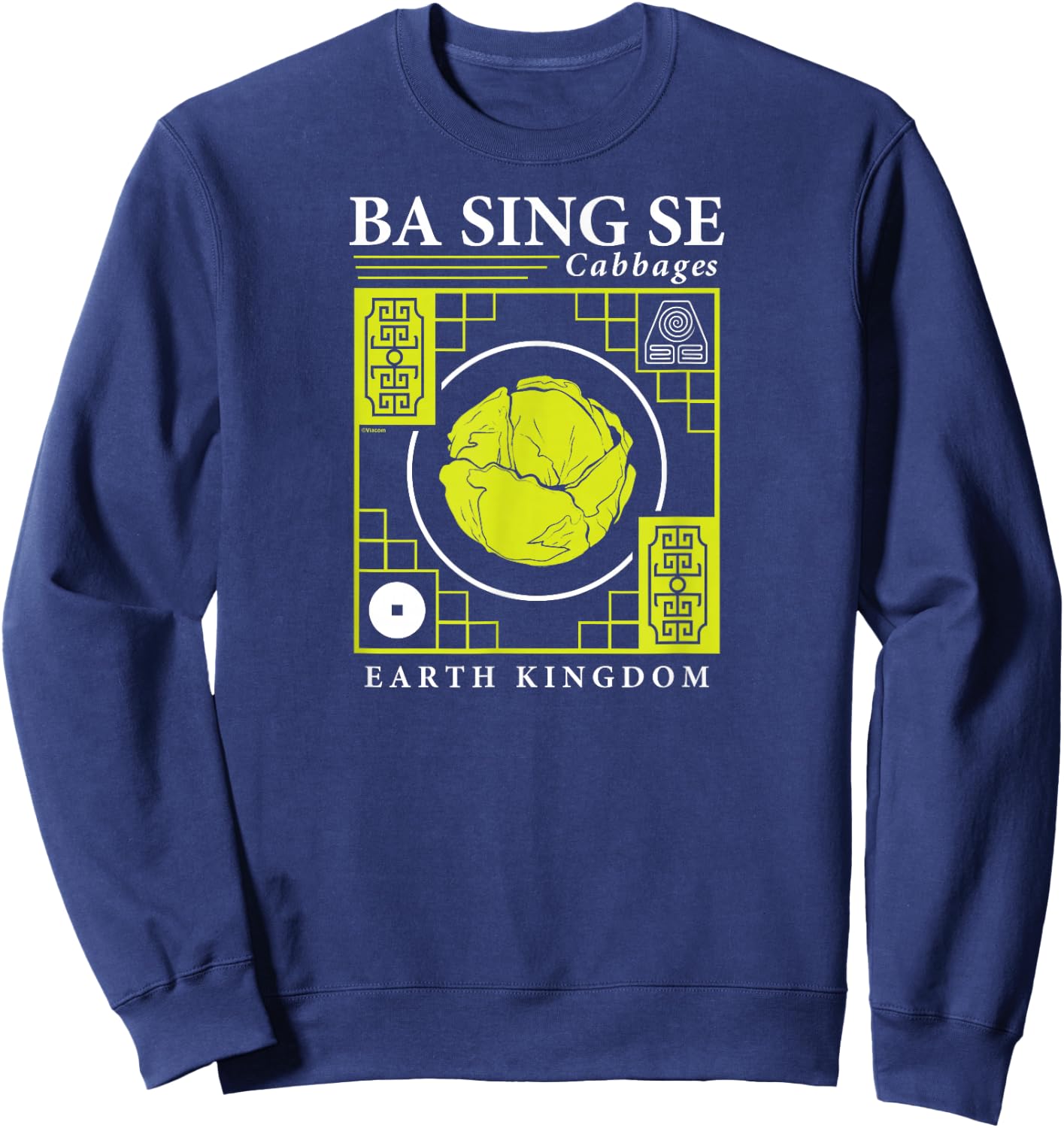 Avatar The Last Airbender - Ba Sing Se Cabbages Sweatshirt - Sweatshirt | Navy