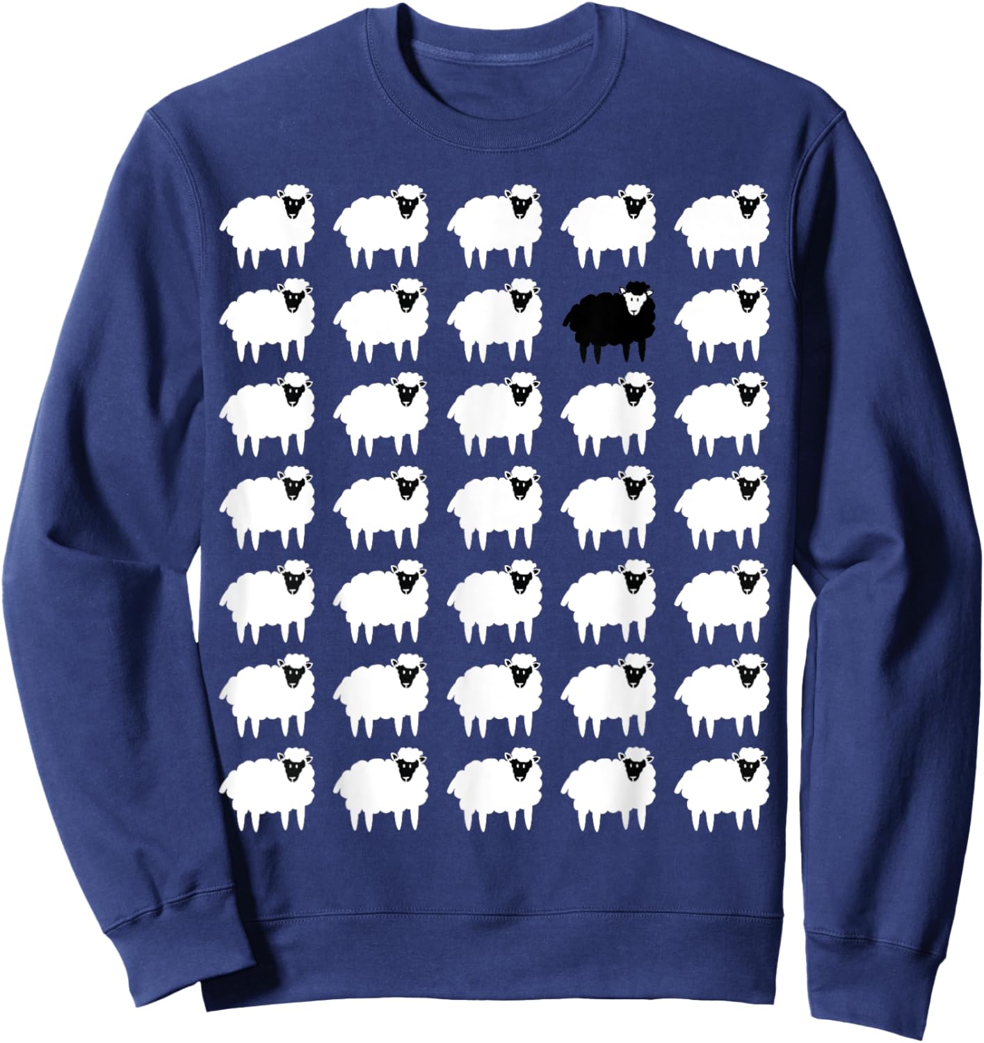 Memorabilia Sheep That Is Black and White other Sheep Sweatshirt - Sweatshirt | Navy