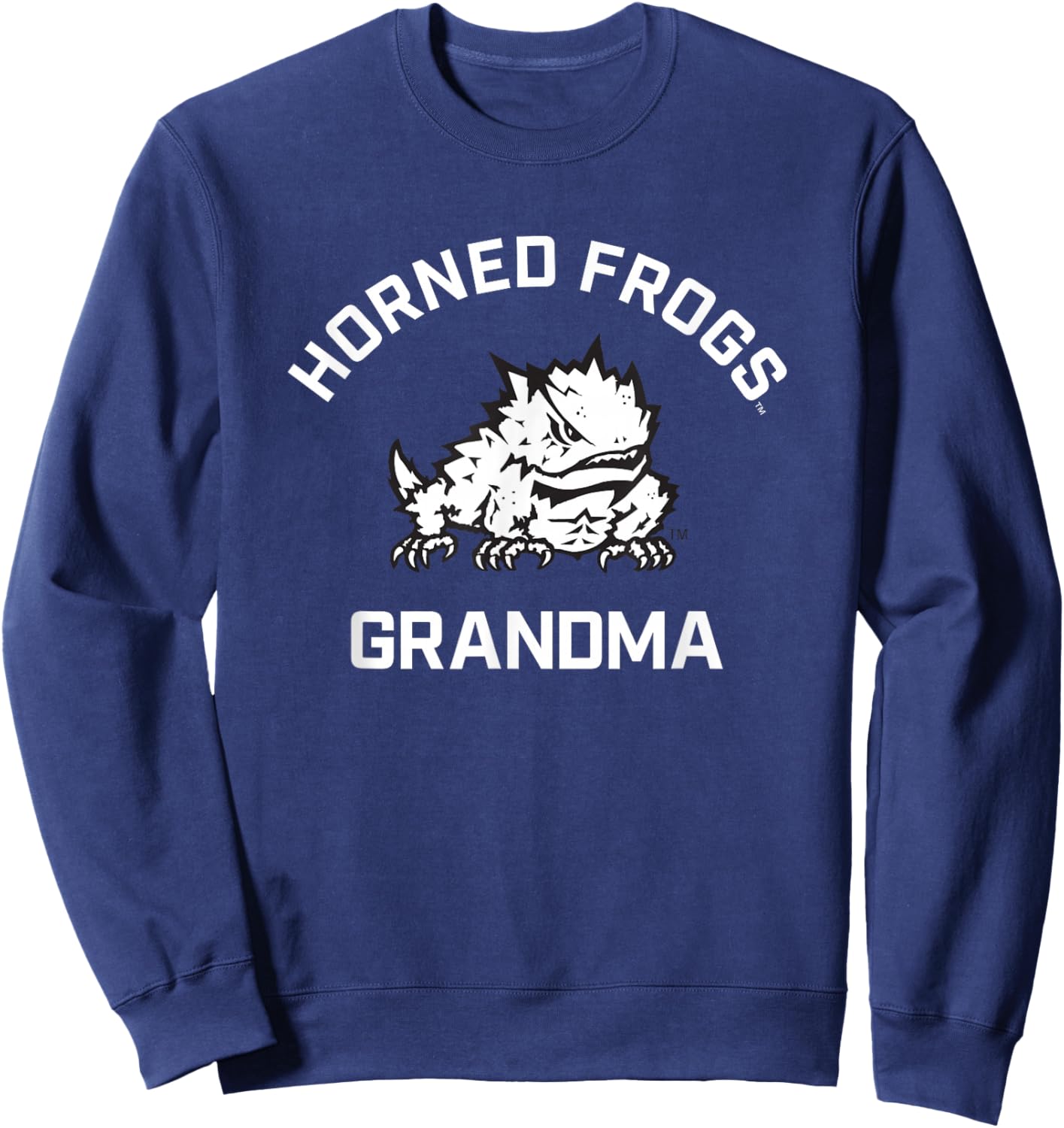 TCU Horned Frogs Arched Grandma Sweatshirt - Sweatshirt | Navy