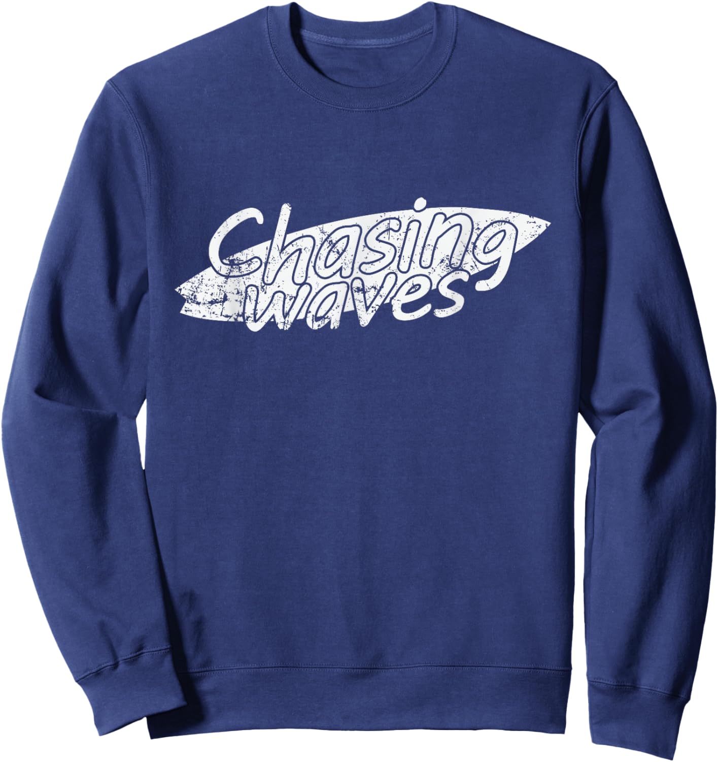 Chasing Waves Surfing Water Sports Sweatshirt - Sweatshirt | Navy