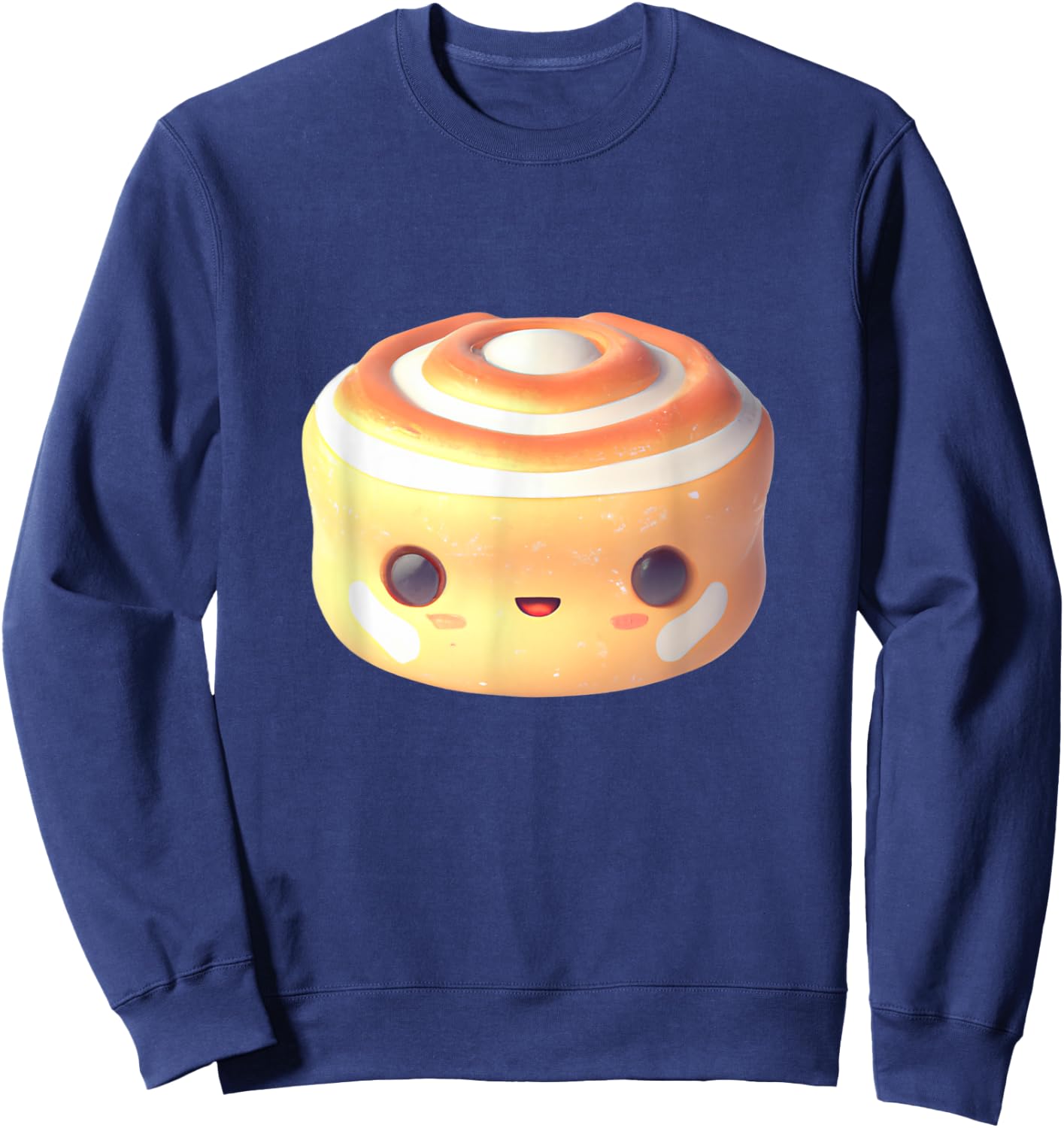 Kawaii Cinnamon Roll Sweatshirt - Sweatshirt | Navy