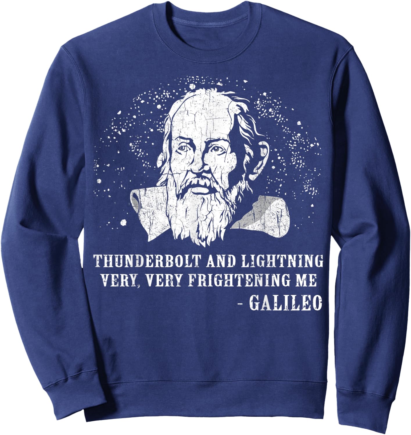 Thunderbolt and Lightning Galileo Retro Very Frightening Me Sweatshirt - Sweatshirt | Navy