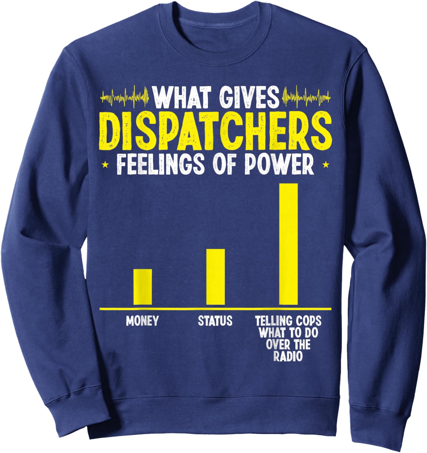 Thin Gold Line Flag May be your 911 Dispatch Operator Sweatshirt - Sweatshirt | Navy