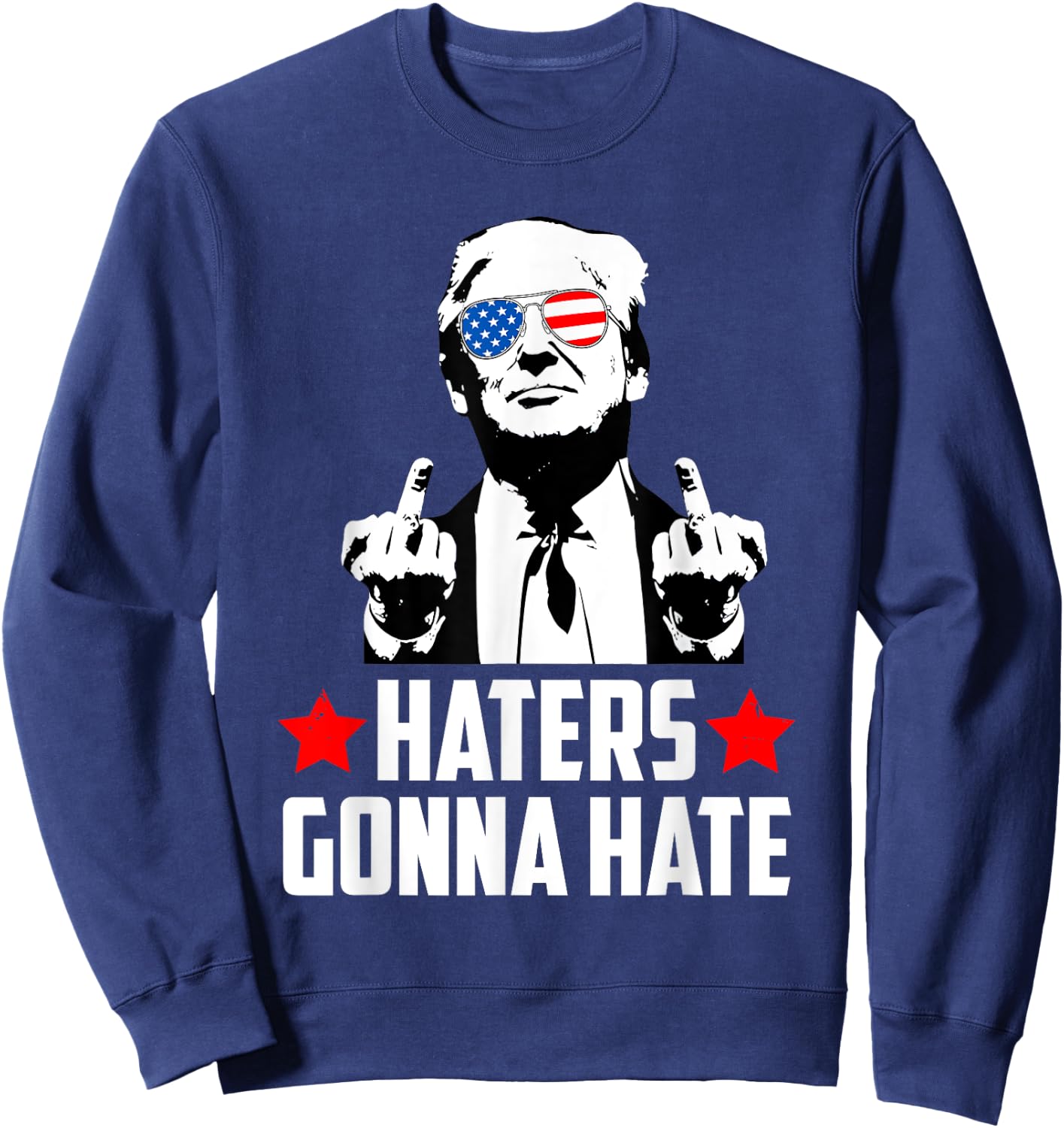 Trump 2024 45 & 47 President Of The United States Gift Sweatshirt - Sweatshirt | Navy