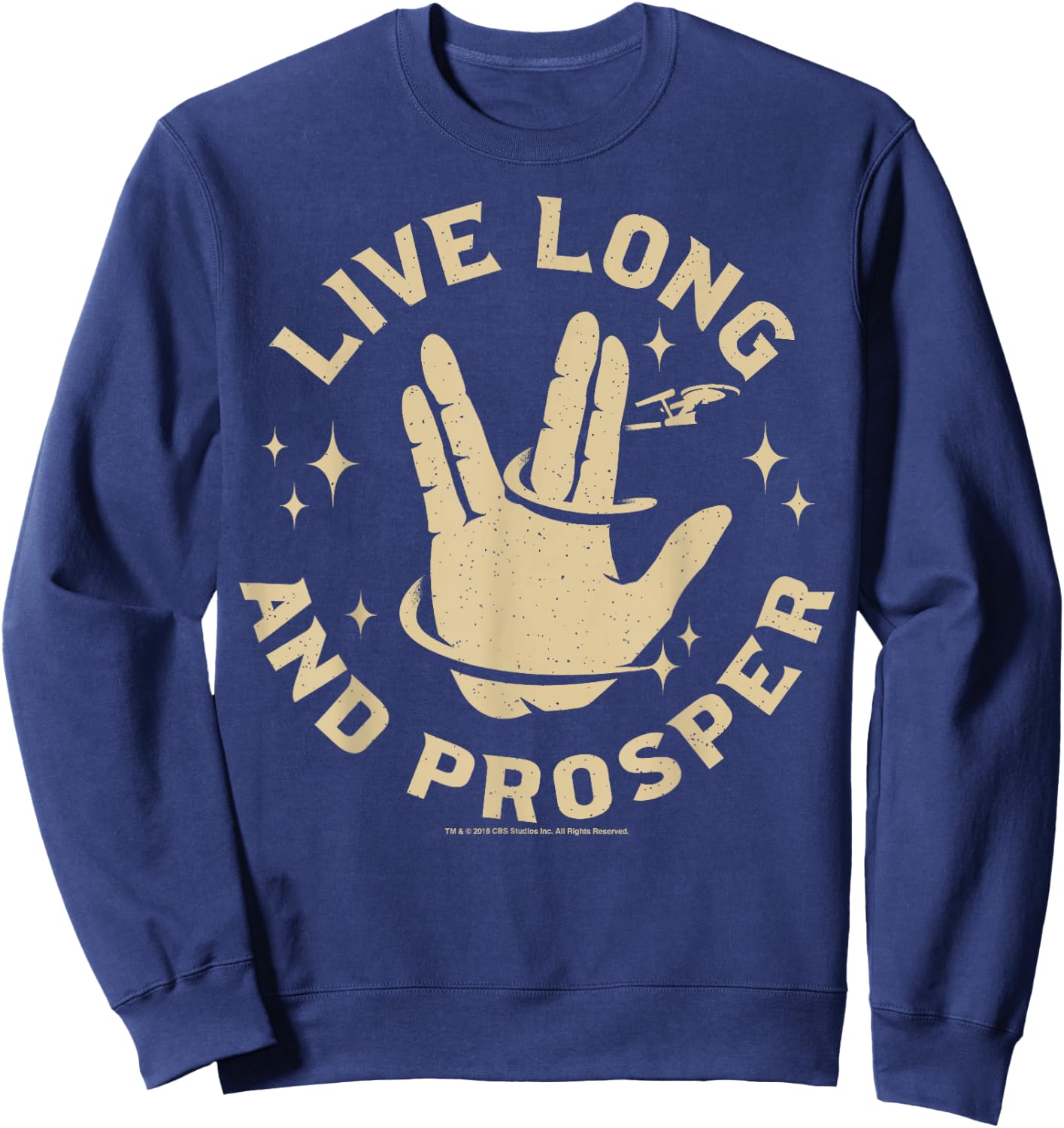 Star Trek: The Original Series Tarot Live Long and Prosper Sweatshirt - Sweatshirt | Navy