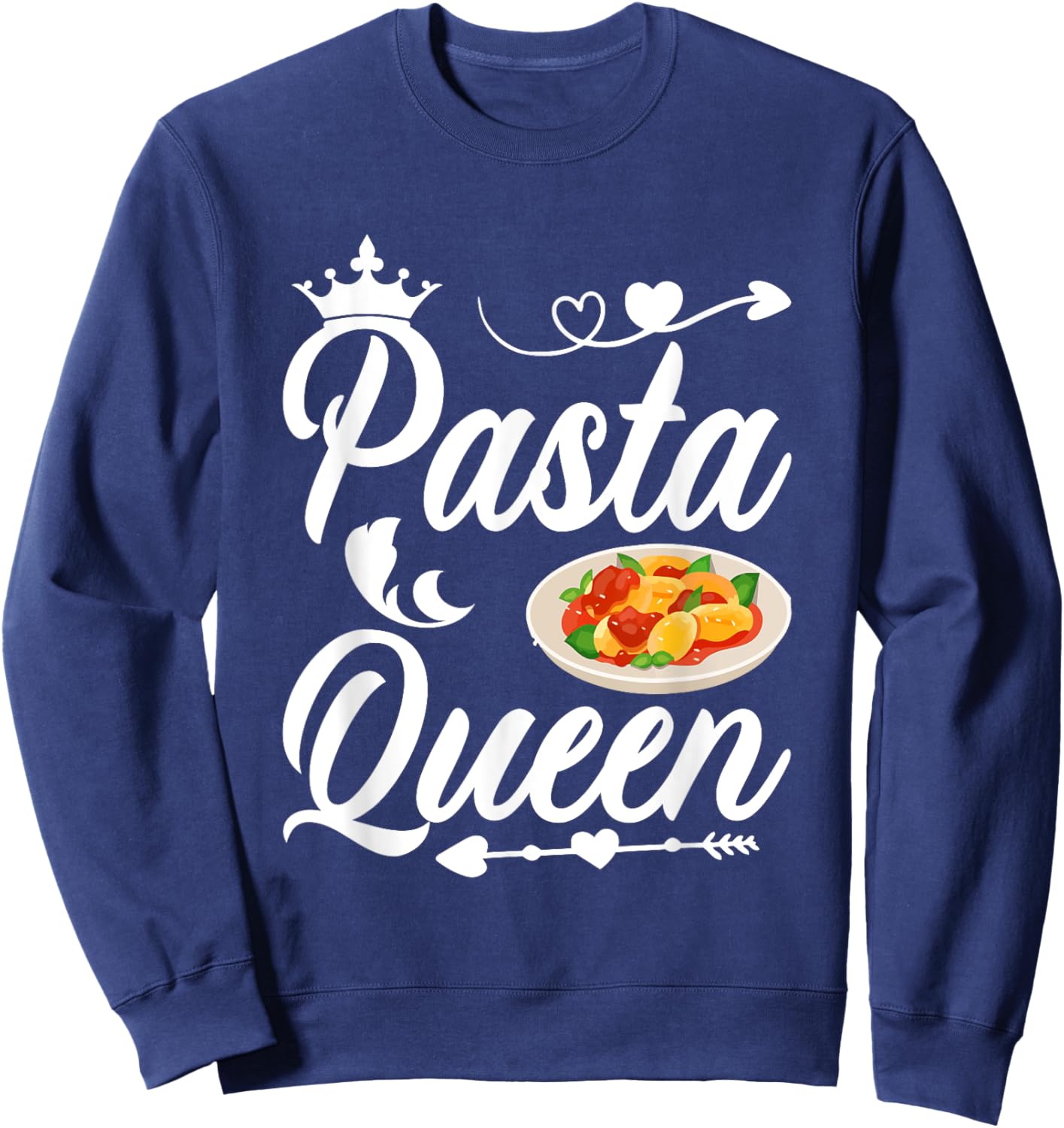 Pasta Queen I Pasta Sweatshirt - Sweatshirt | Navy