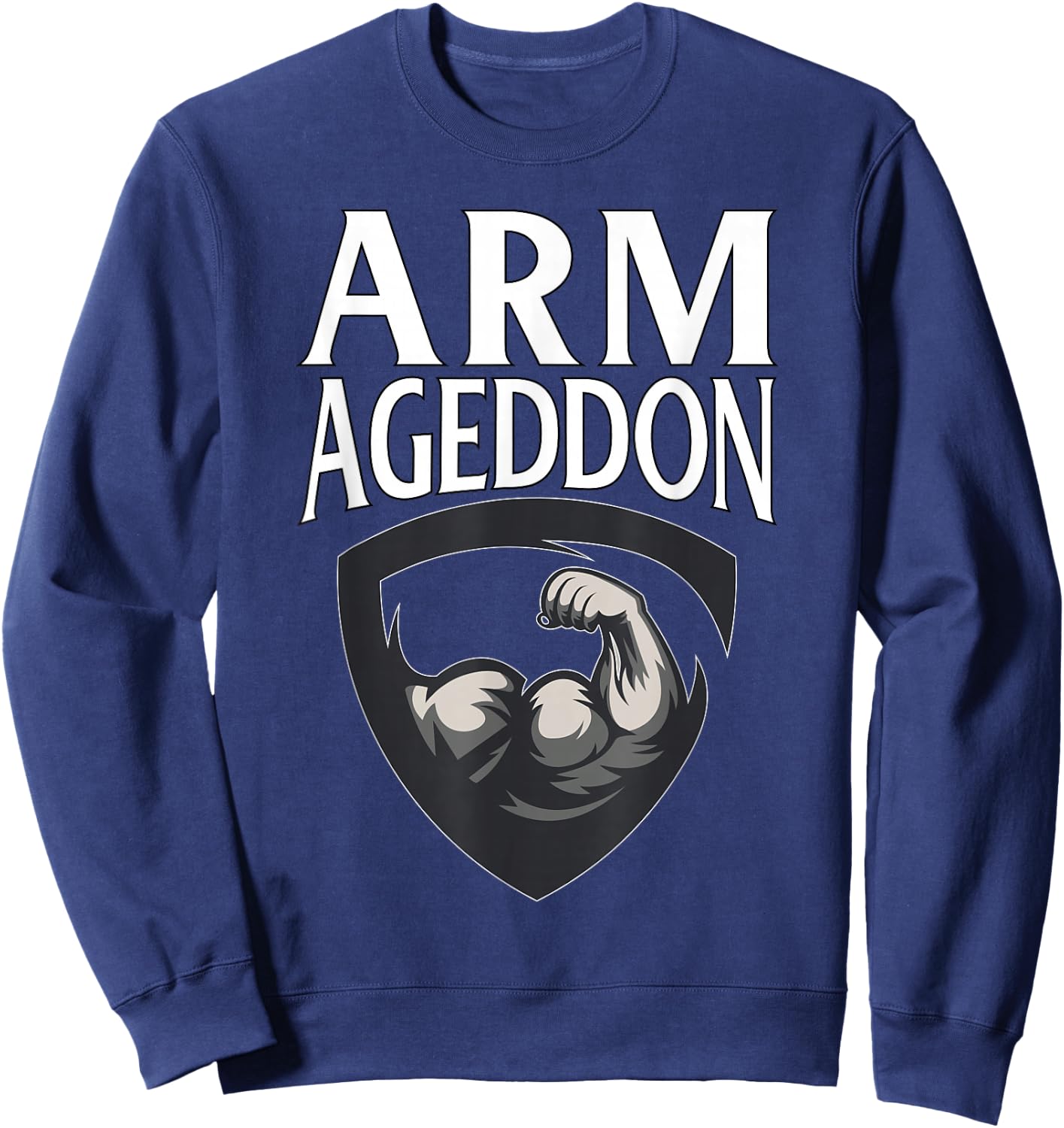 Armageddon | Fitness Weightlifting Deadlift Workout Gym Sweatshirt - Sweatshirt | Navy