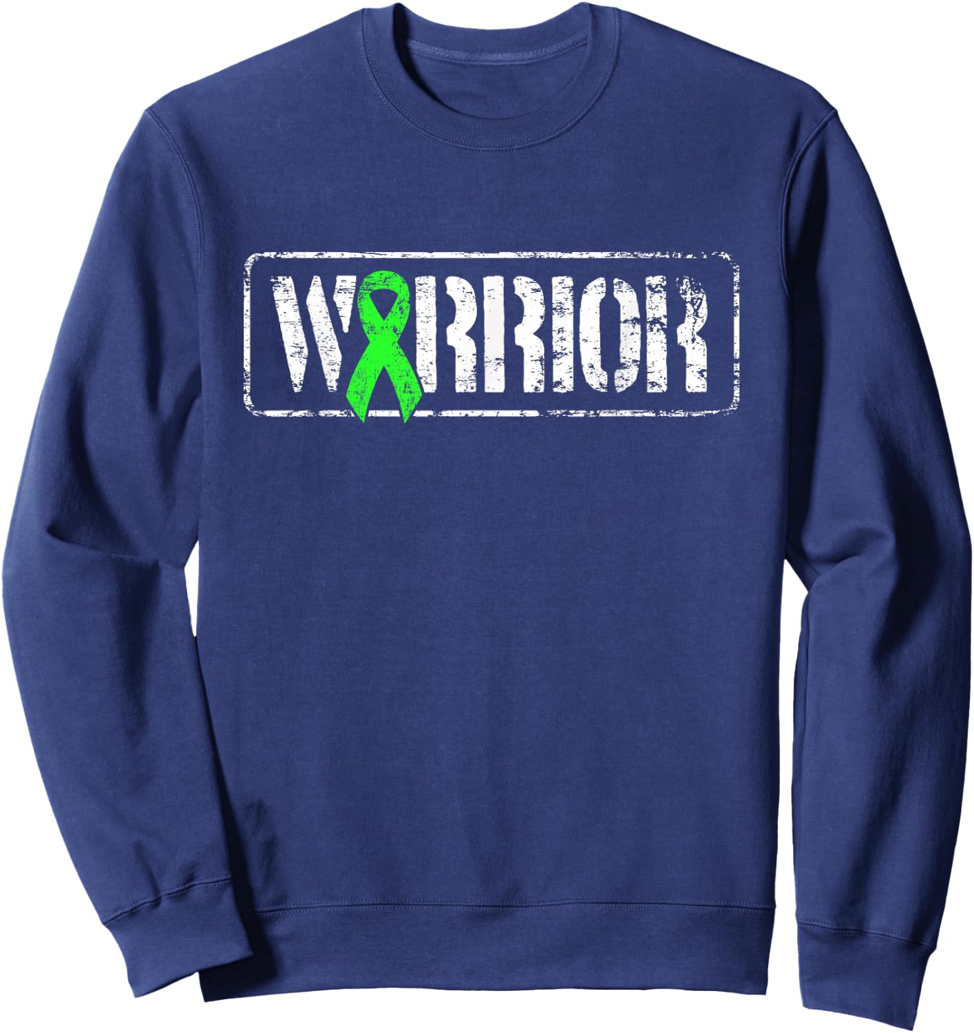 Non-Hodgkins Lymphoma Warrior - Military-Style Awareness Sweatshirt - Sweatshirt | Navy