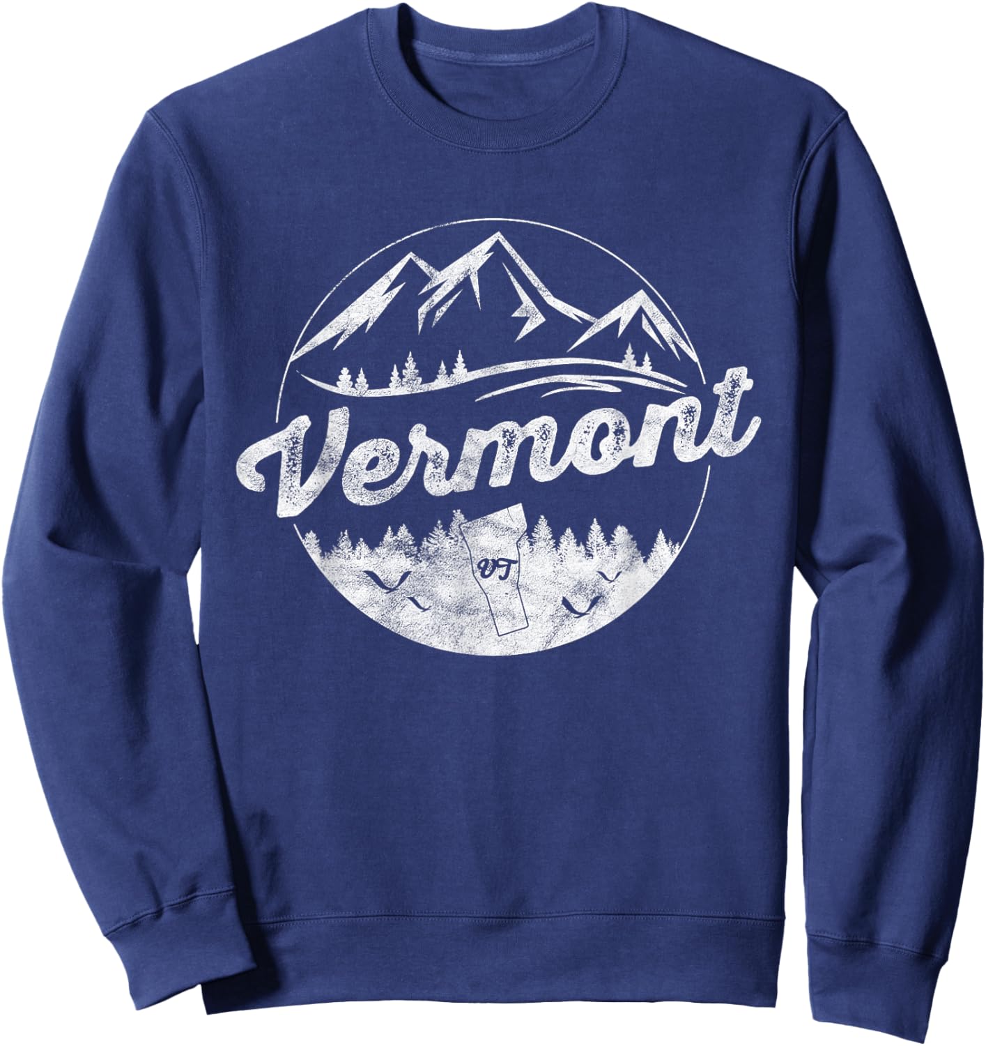 Vermont Emblem Vermont Sweatshirt - Sweatshirt | Navy