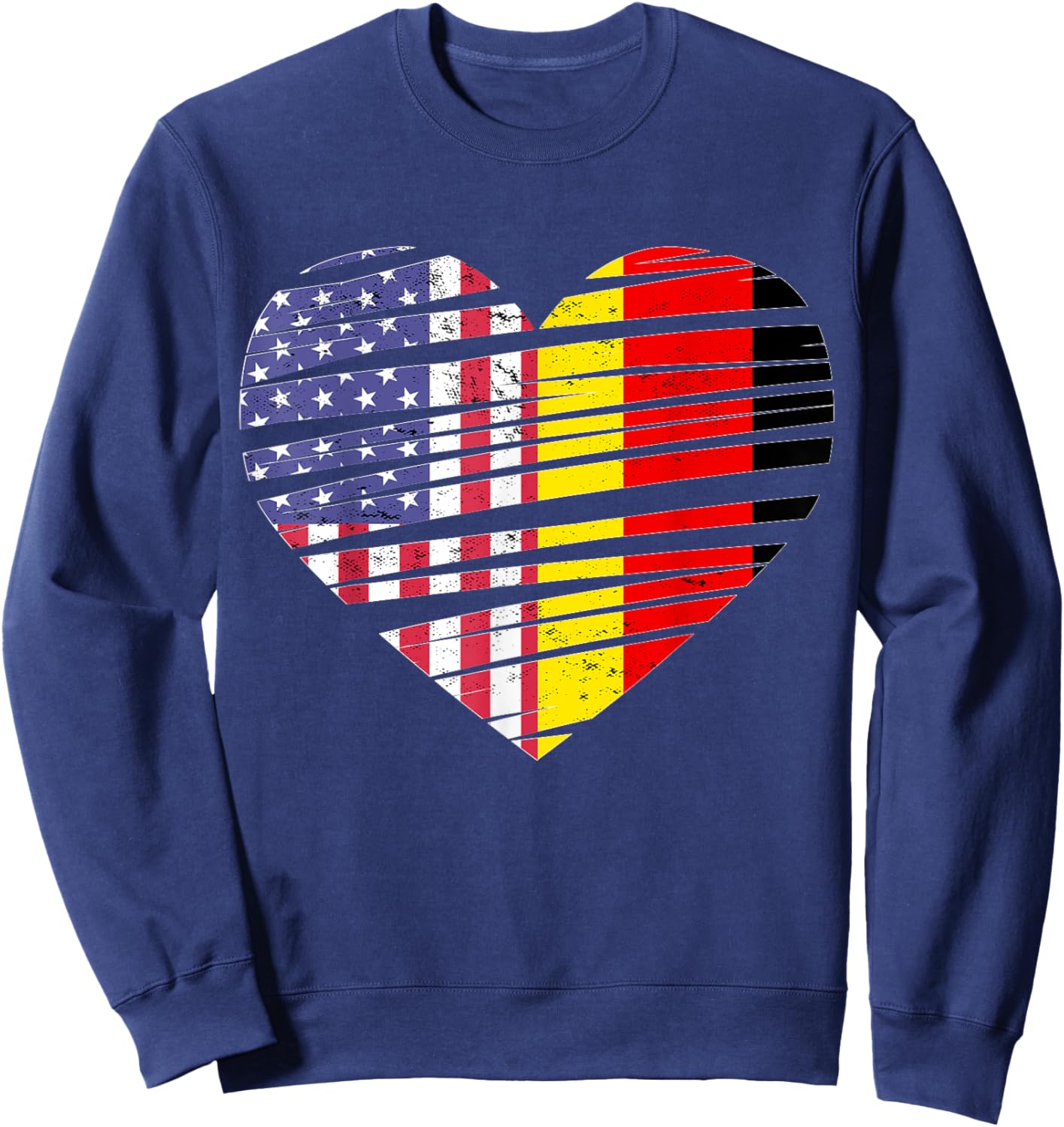 German American Patriot Grown Country Germany Flags Sweatshirt - Sweatshirt | Navy