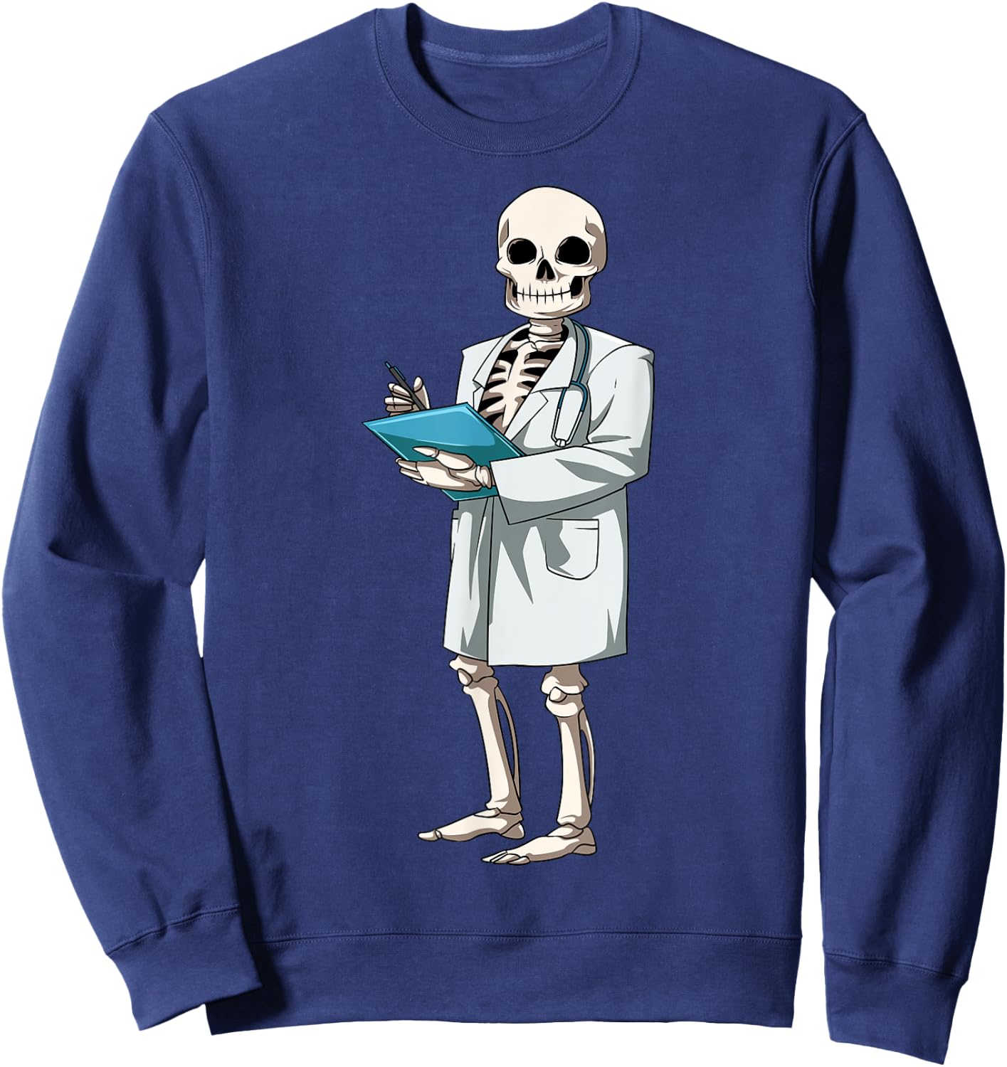 Nurse Halloween Skeleton Doctor Halloween Medical Skeleton Sweatshirt - Sweatshirt | Navy