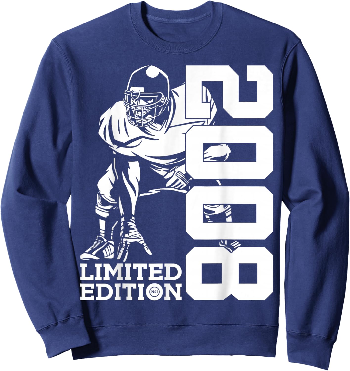 18th BIRTHDAY FOOTBALL LIMITED EDITION 2008 FOOTBALL Sweatshirt - Sweatshirt | Navy